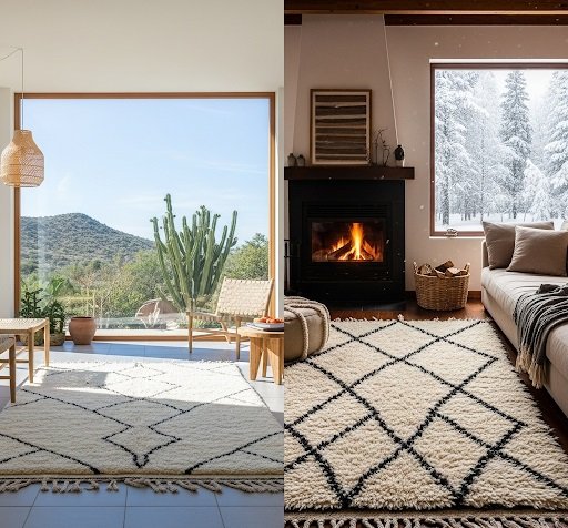 Sunbelt vs. Snowbelt: How to Choose the Perfect Area Rug for Your Climate
