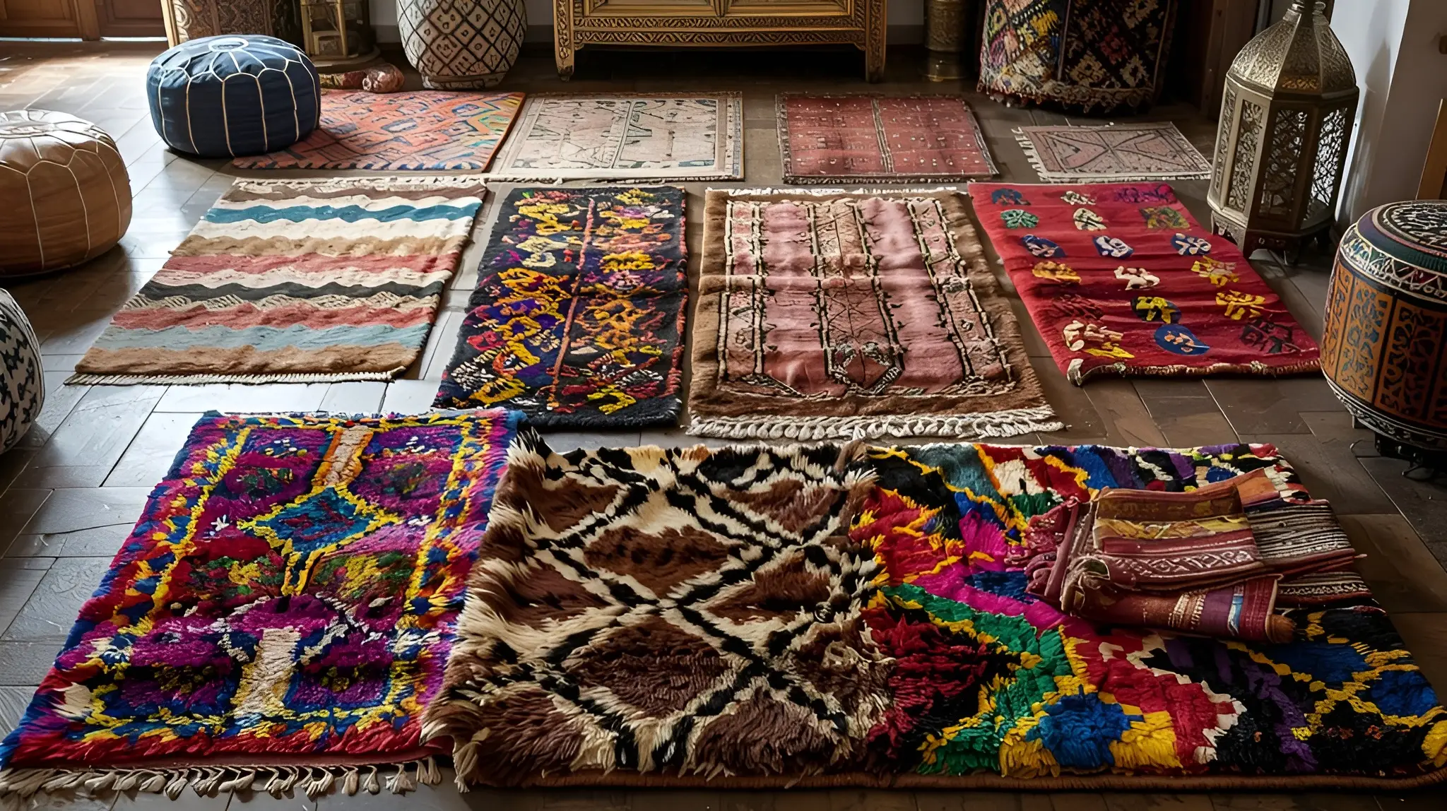 Moroccan shag rug