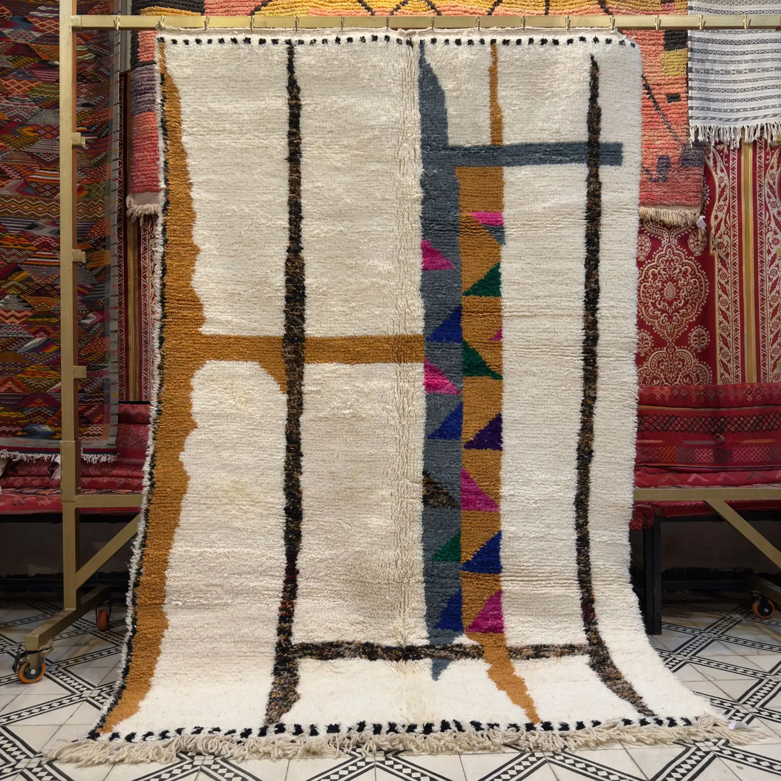 Luxury moroccan Essence Shag Rug Series
