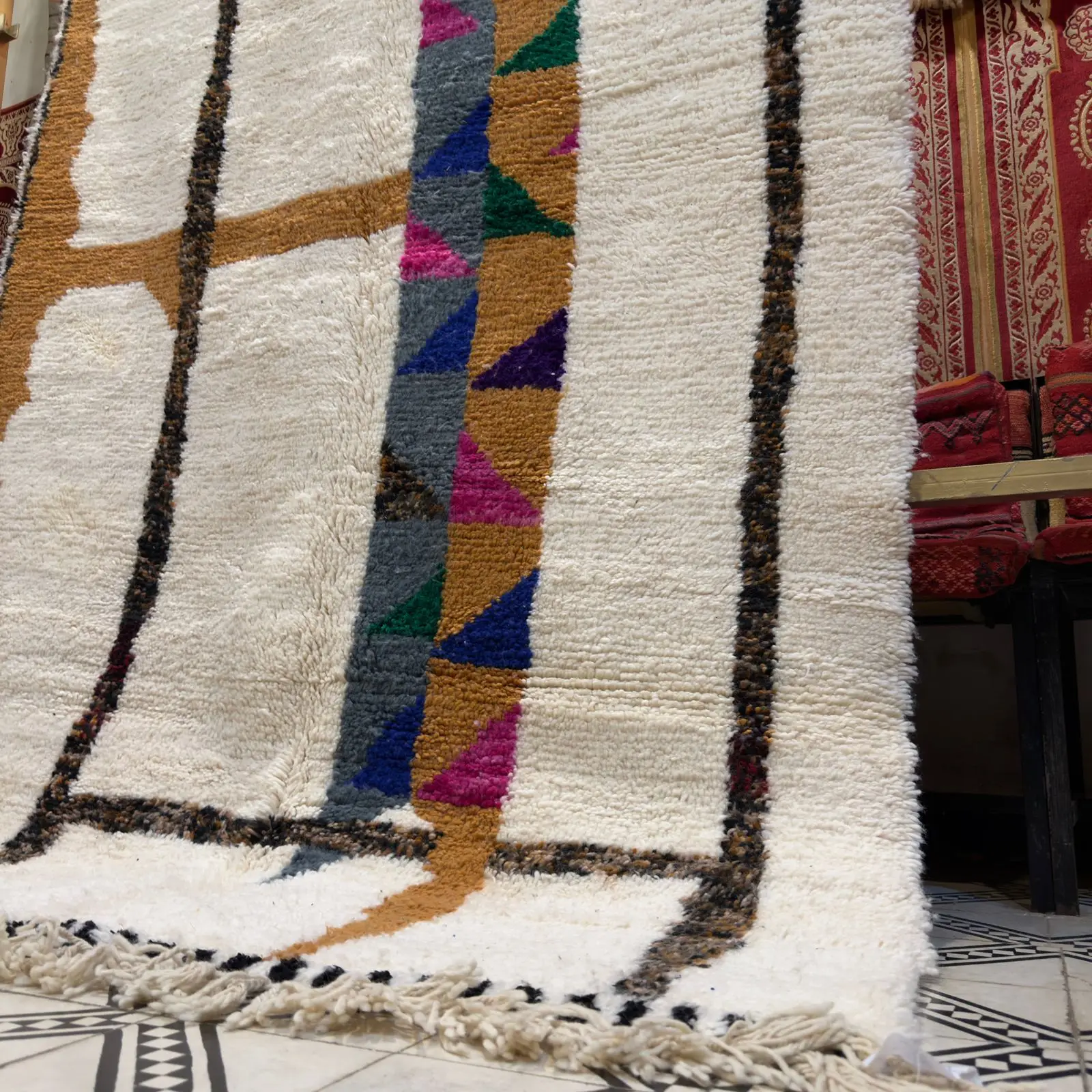 Luxury moroccan Essence Shag Rug Series