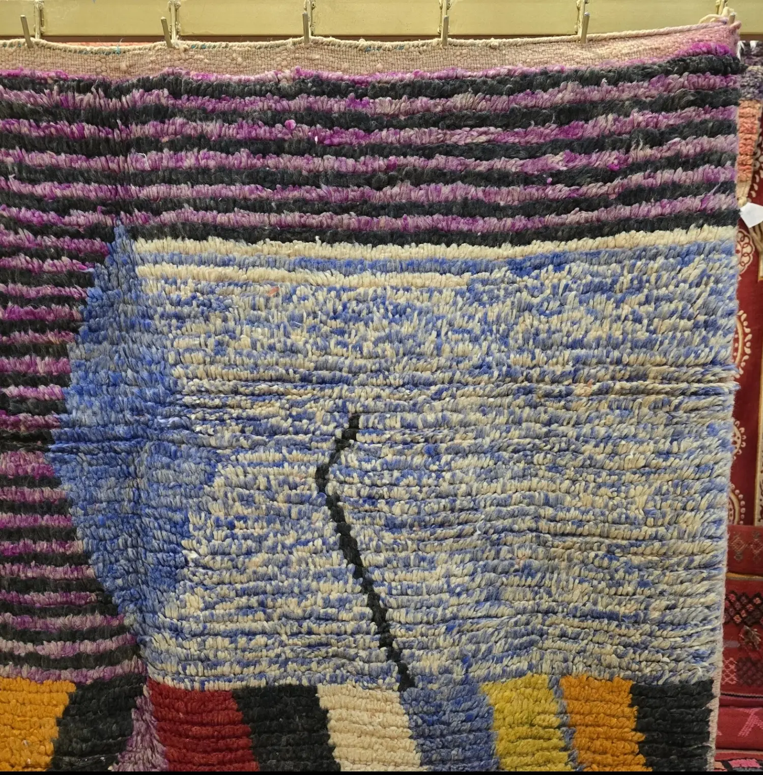 Beni Ourain Rug - Authentic Moroccan Area Rug in Wool | Handmade Berber Carpet