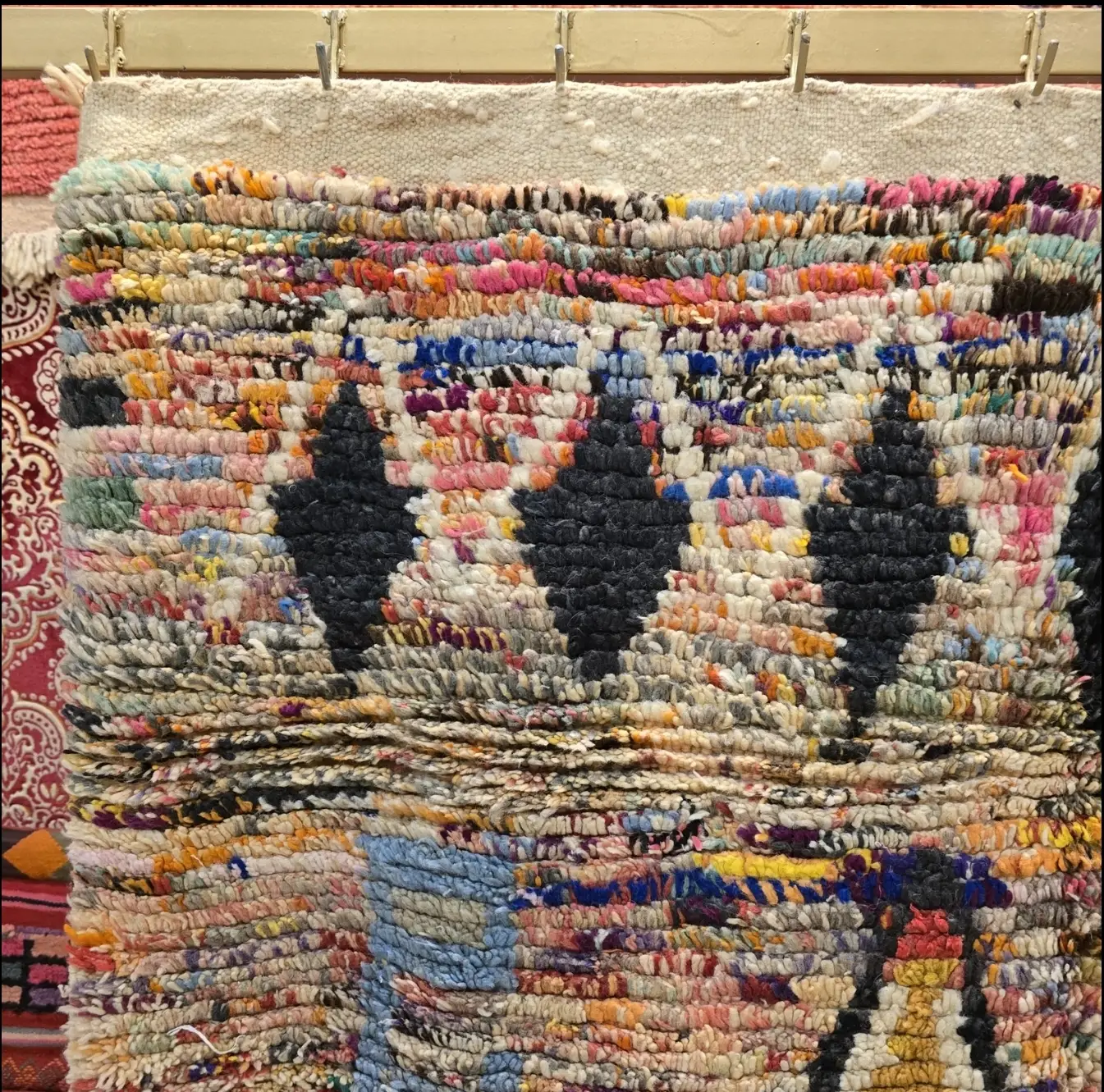 Luxurious Beni Ourain Rug | Handmade Moroccan Wool Carpet | Authentic Berber Decor