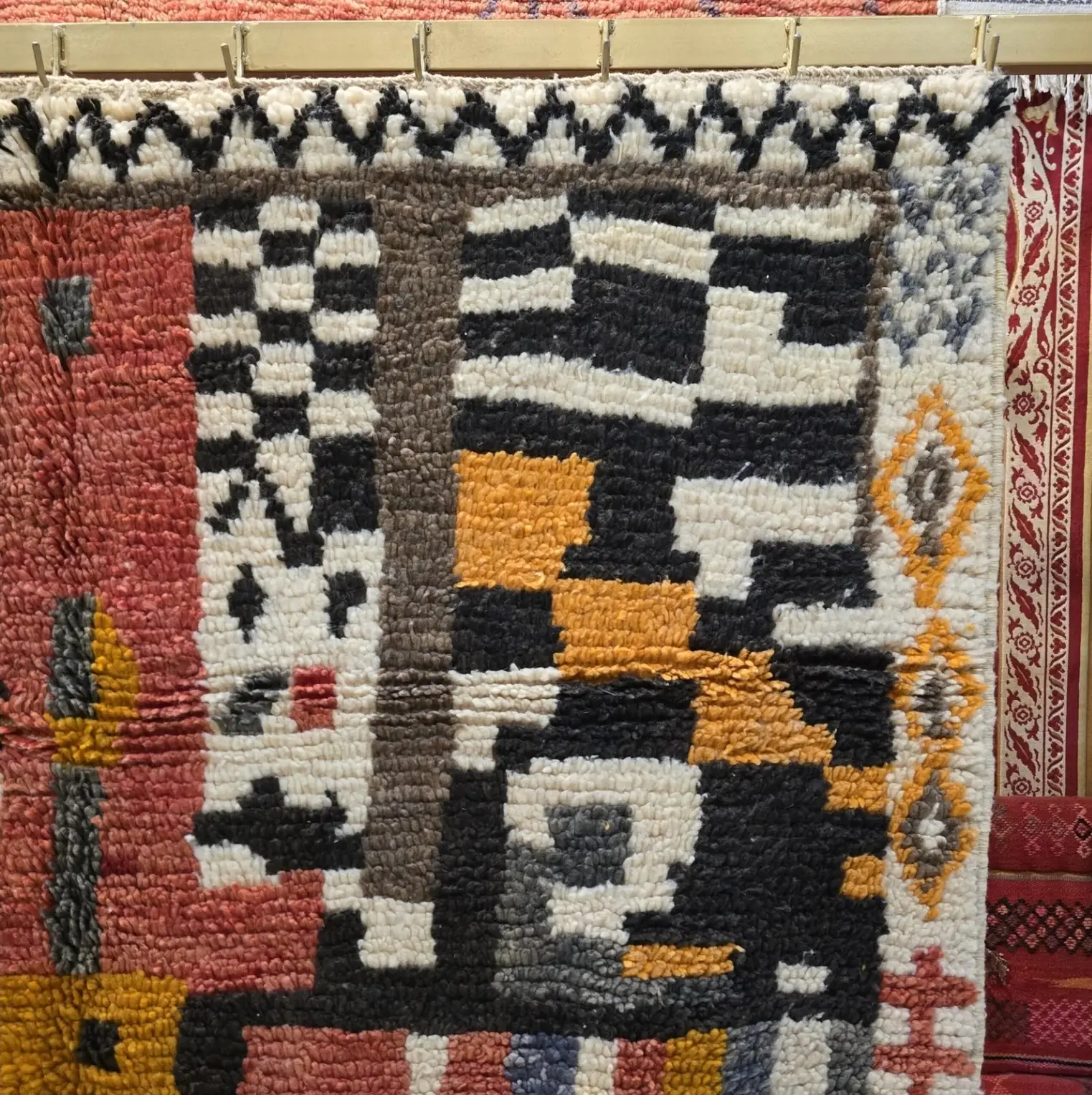 Beni Ourain Rug | Authentic Handmade Moroccan Wool Carpet | Luxurious Berber Area Rug
