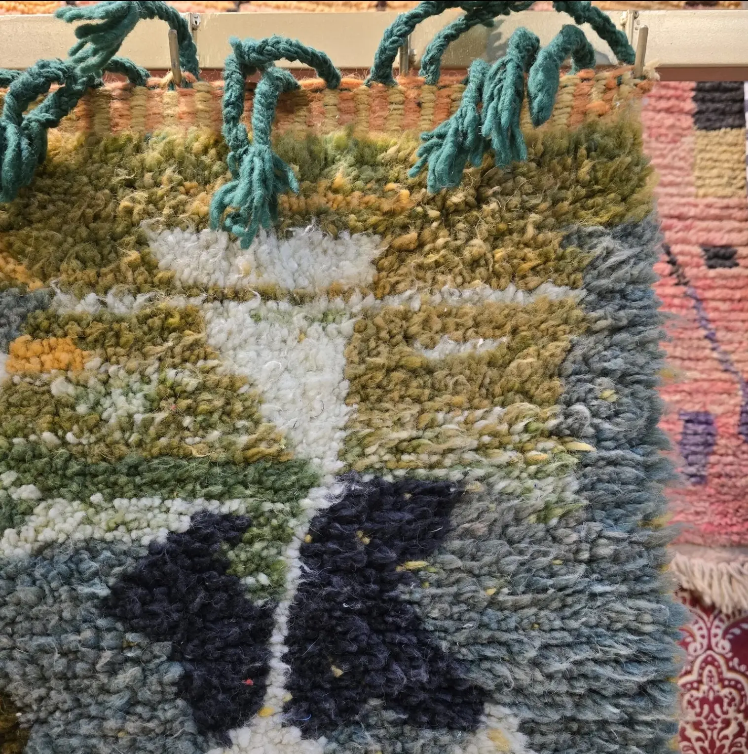 Beni Ourain Rug | Authentic Moroccan Wool Carpet | Handmade Berber Area Rug