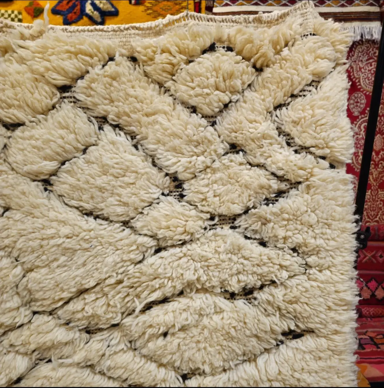 Authentic Beni Ourain Rug | Handwoven Wool Berber Rug | Moroccan Area Carpet for Living Room Elegance