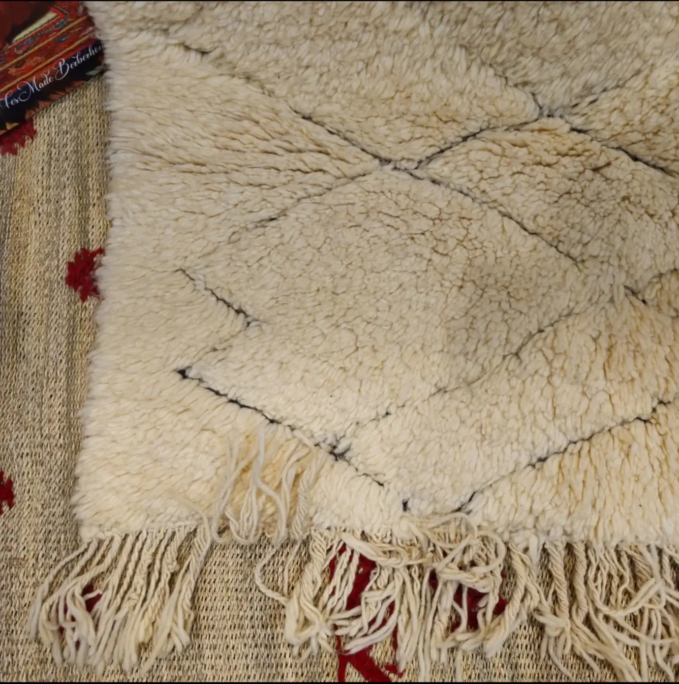Authentic Beni Ourain Rug | Handwoven Wool Berber Rug | Moroccan Area Carpet for Living Room Elegance