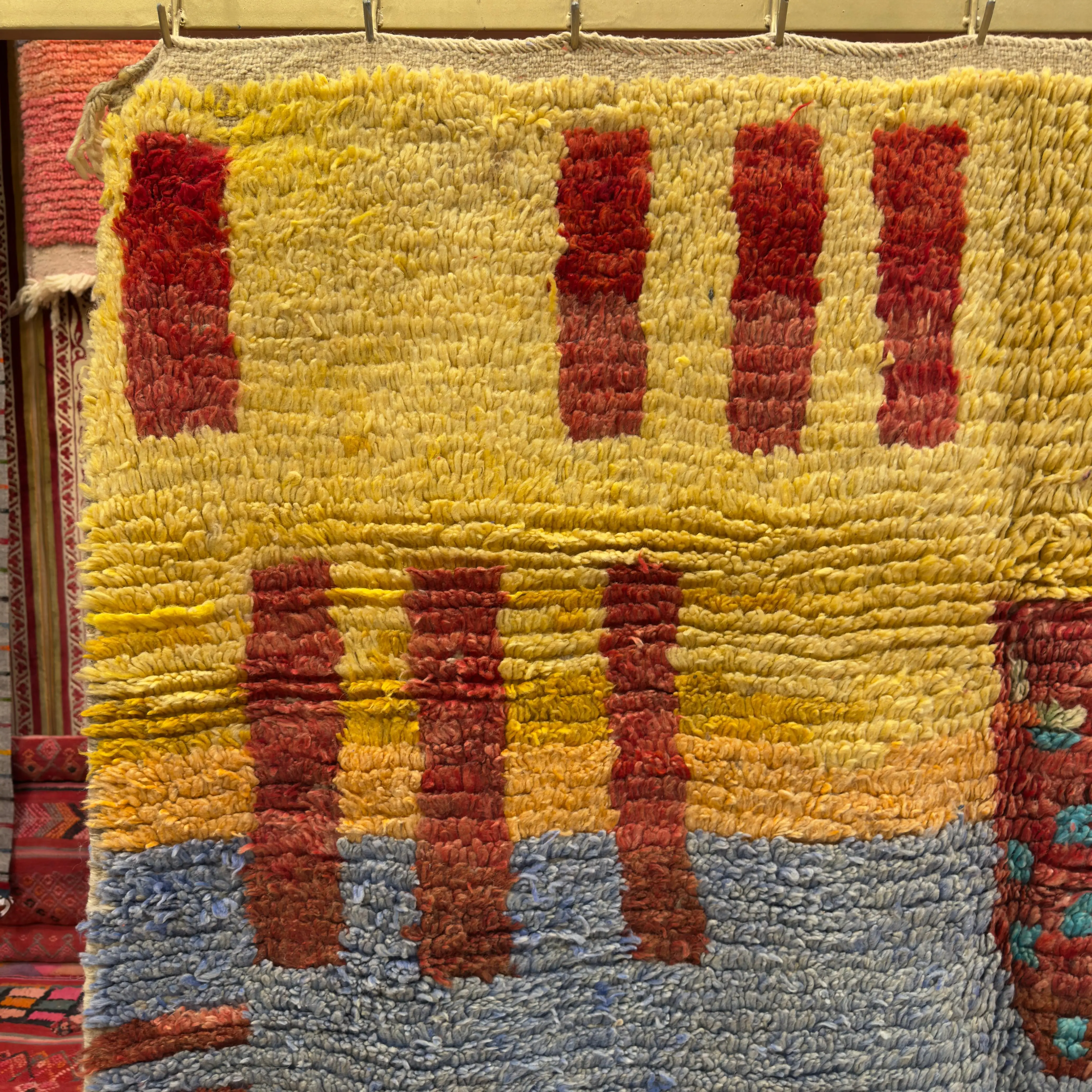 Authentic Beni Ourain Rug - Unique Handcrafted Piece with Berber Motifs