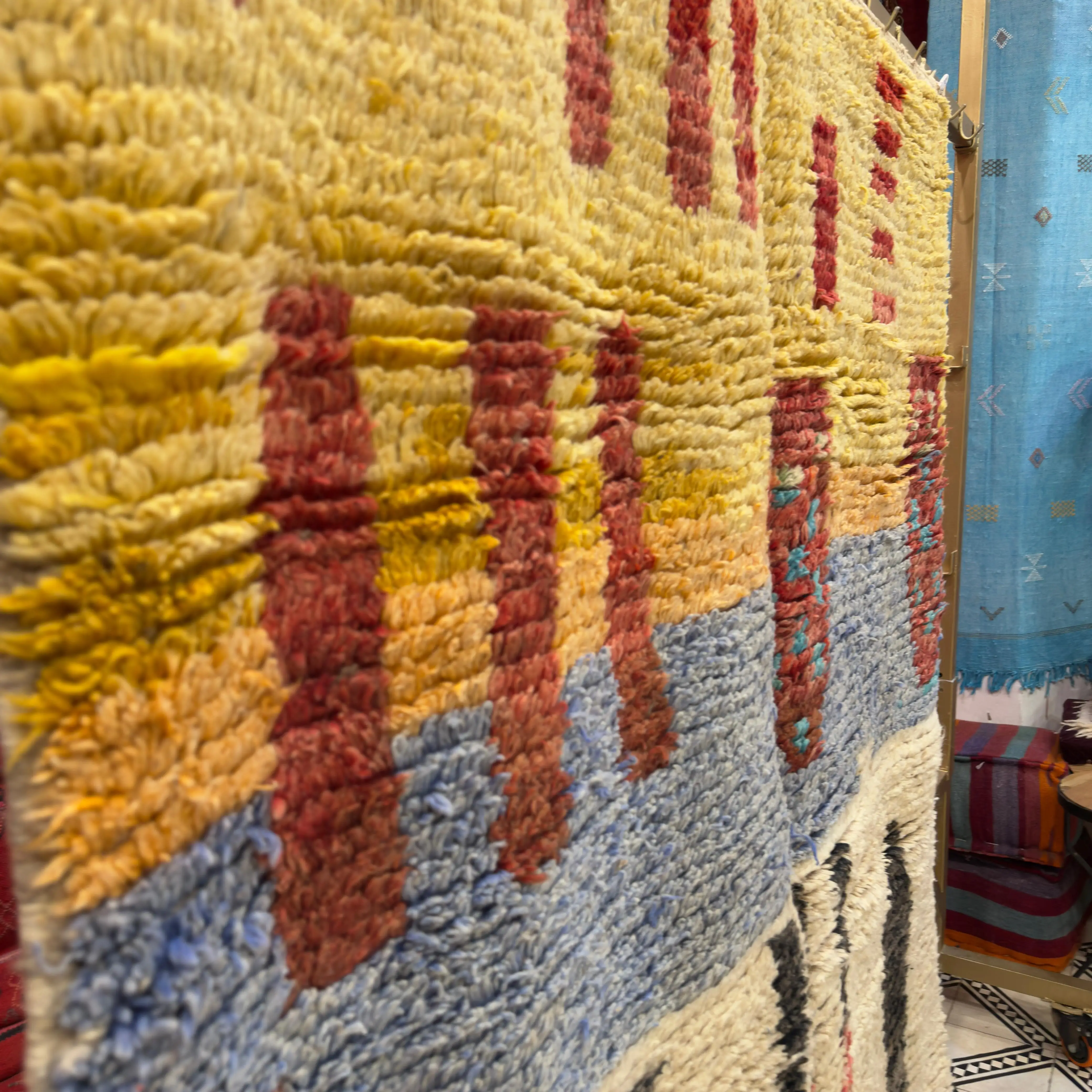 Authentic Beni Ourain Rug - Unique Handcrafted Piece with Berber Motifs