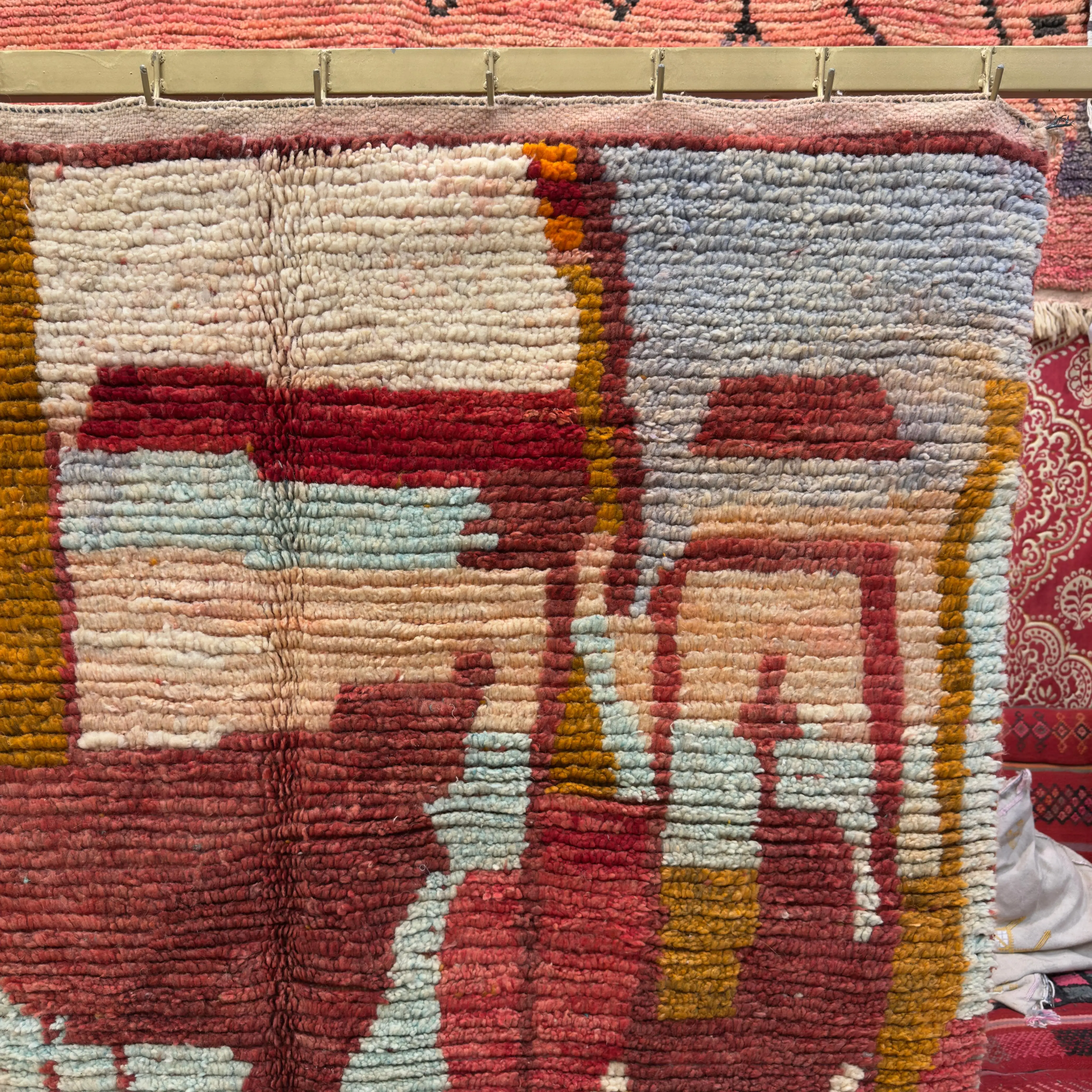 Authentic Beni Ourain Rug – Handcrafted Masterpiece with Berber Motifs
