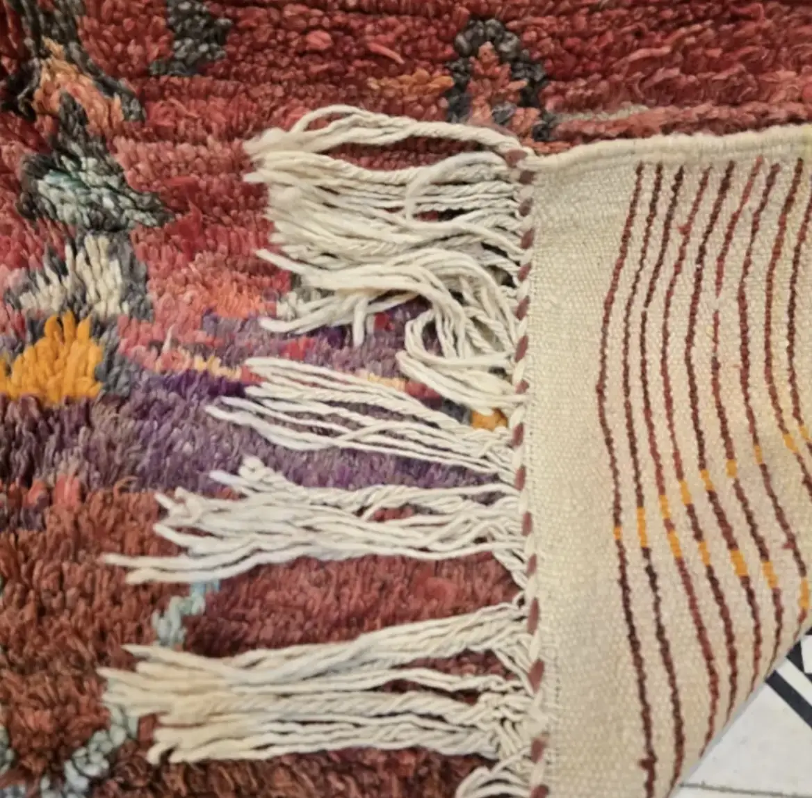 Beni Ourain Rug | Handmade Moroccan Wool Carpet | Authentic Berber Craftsmanship