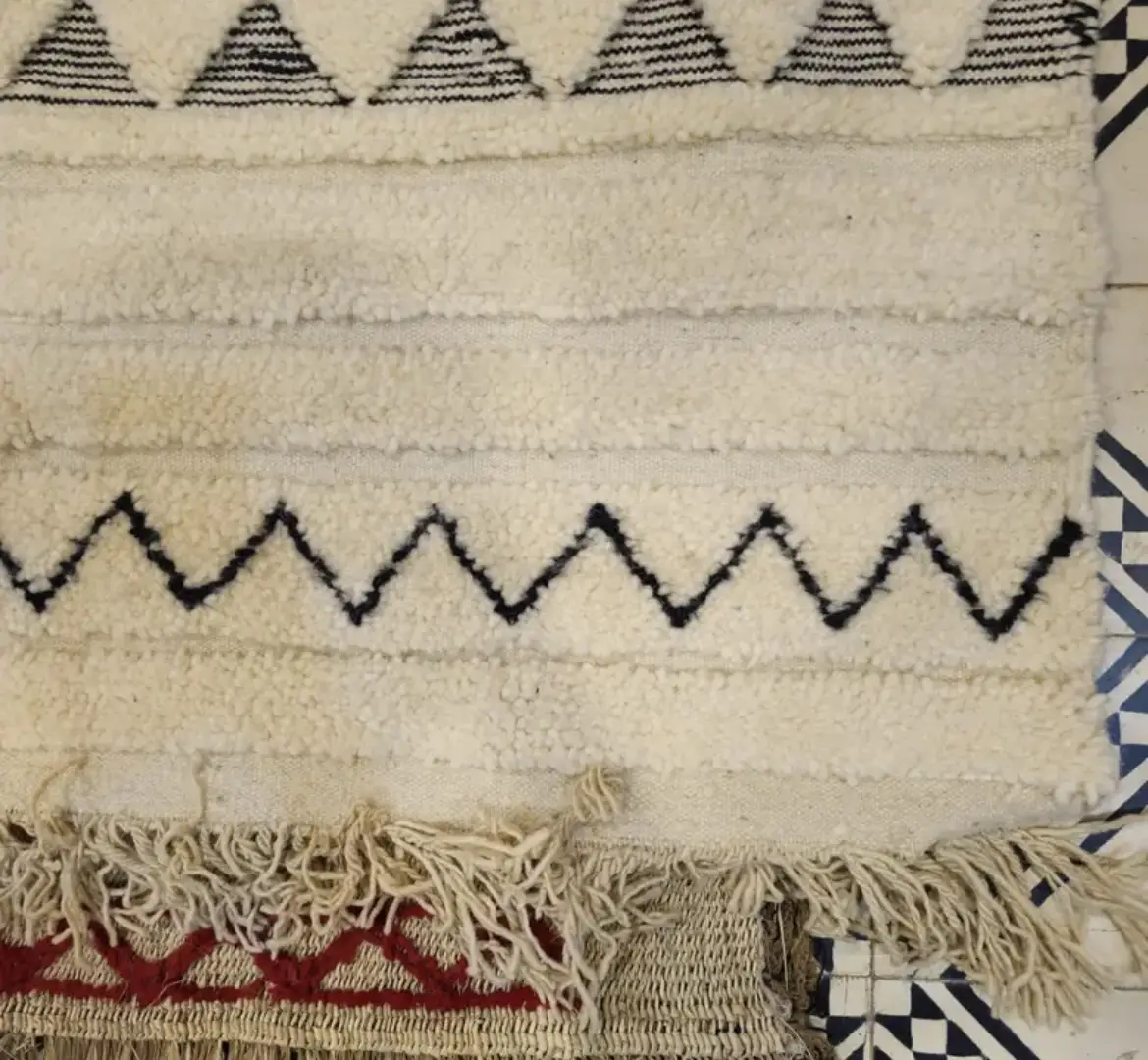Authentic Beni Ourain Rug | Handwoven Wool Berber Rug | Moroccan Area Carpet for Living Room Elegance