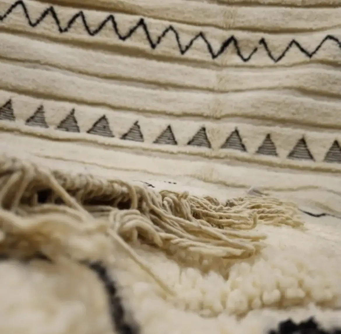 Authentic Beni Ourain Rug | Handwoven Wool Berber Rug | Moroccan Area Carpet for Living Room Elegance