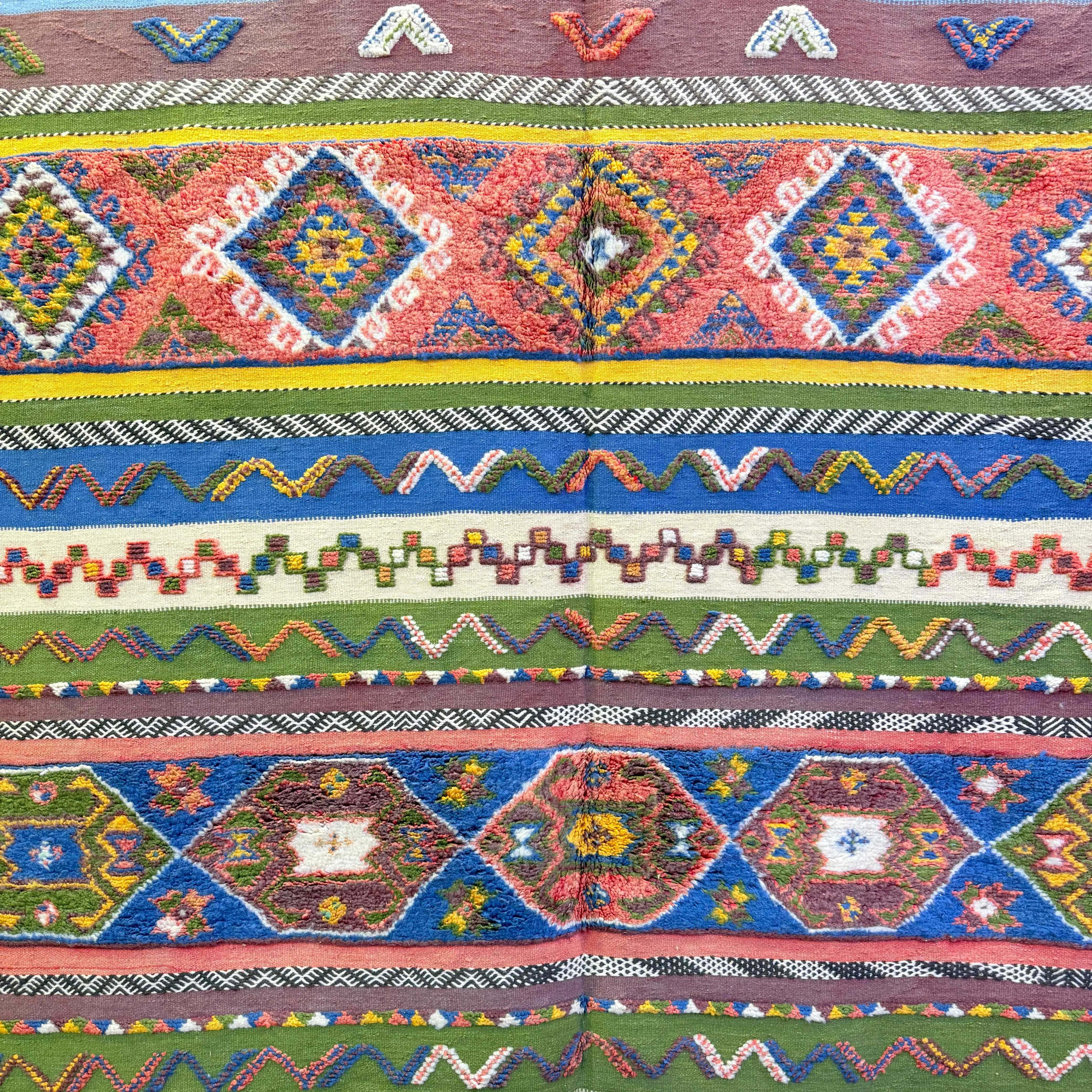 "Custom Berber Rug | Handmade Moroccan Carpet with Vibrant Colors & Intricate Design