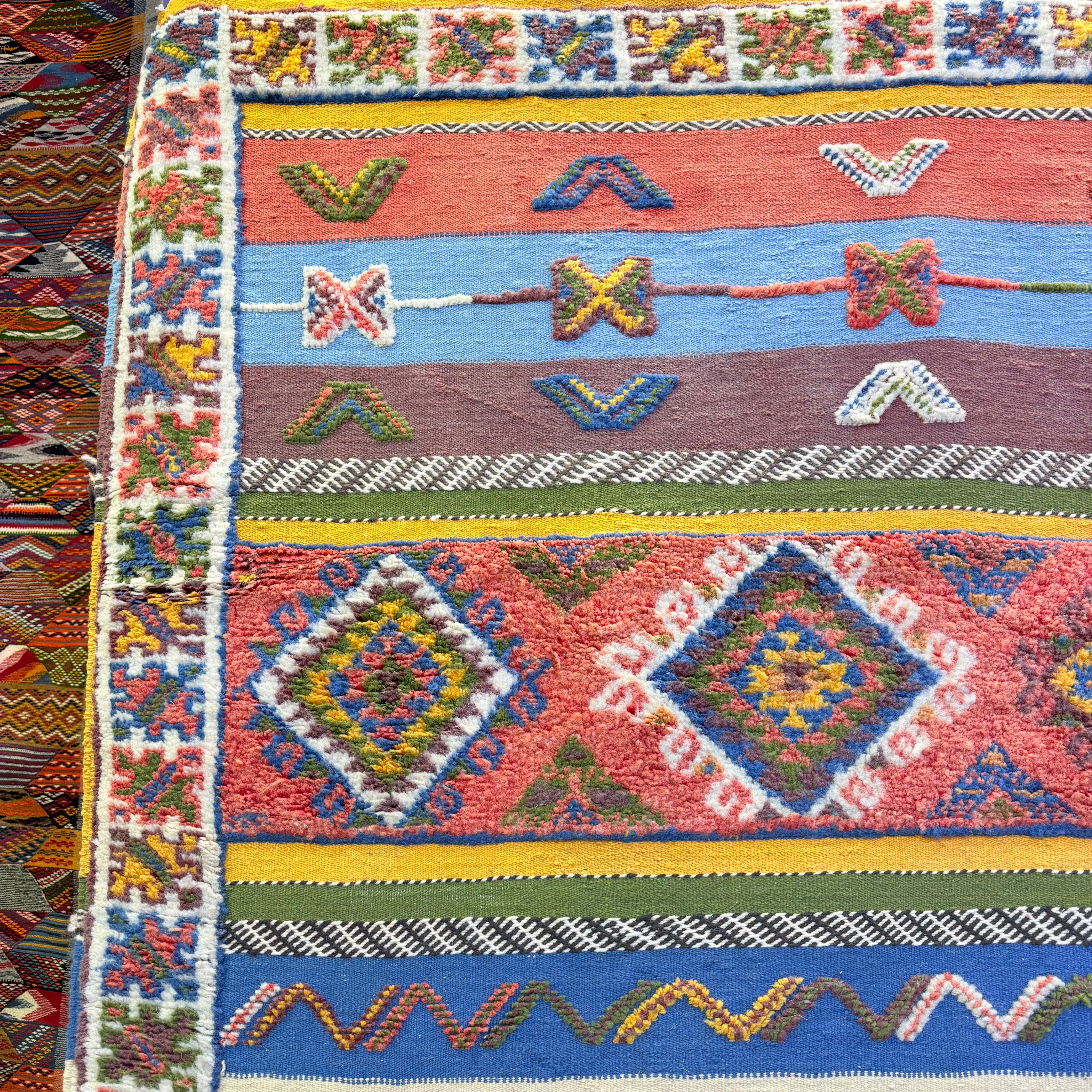 "Custom Berber Rug | Handmade Moroccan Carpet with Vibrant Colors & Intricate Design