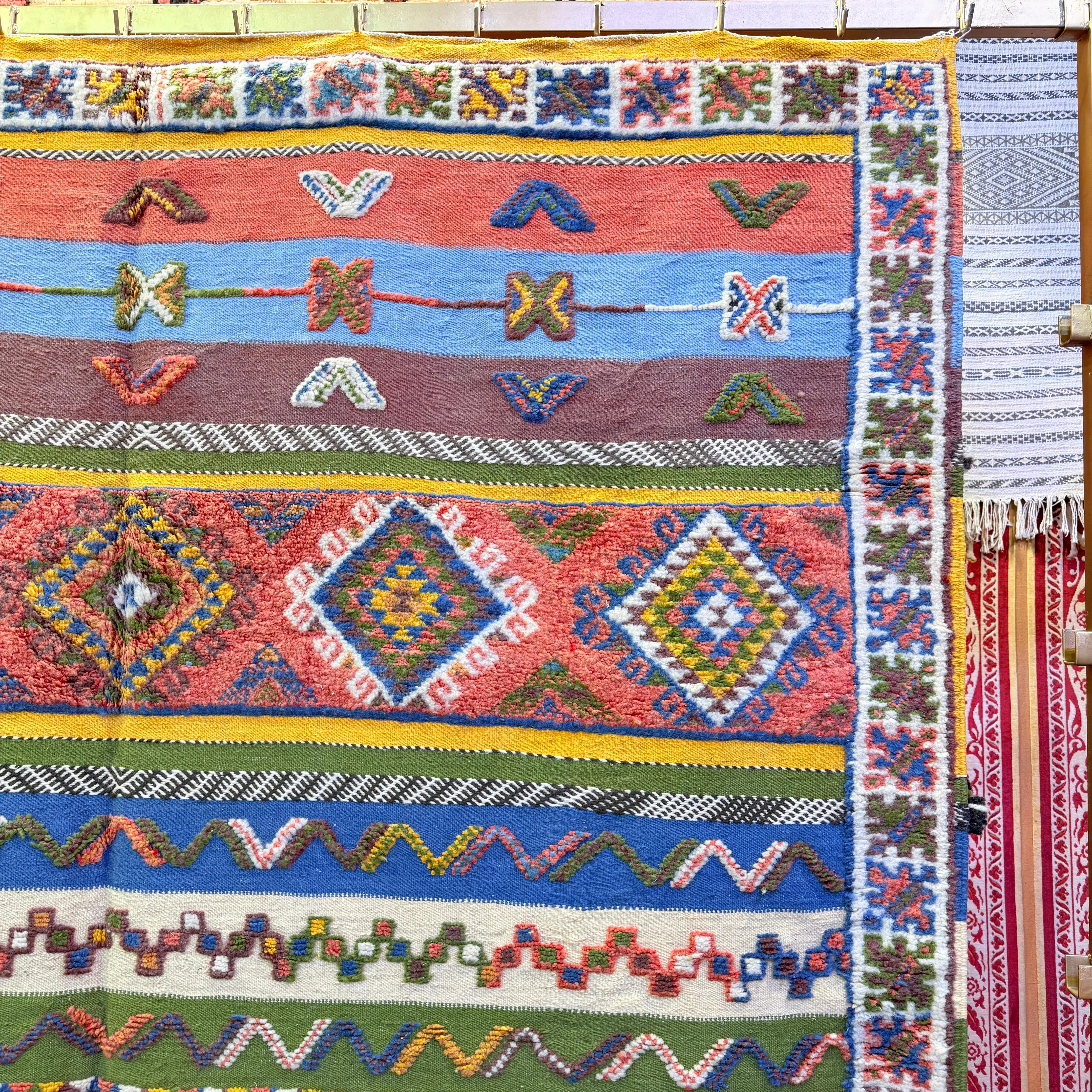 "Custom Berber Rug | Handmade Moroccan Carpet with Vibrant Colors & Intricate Design