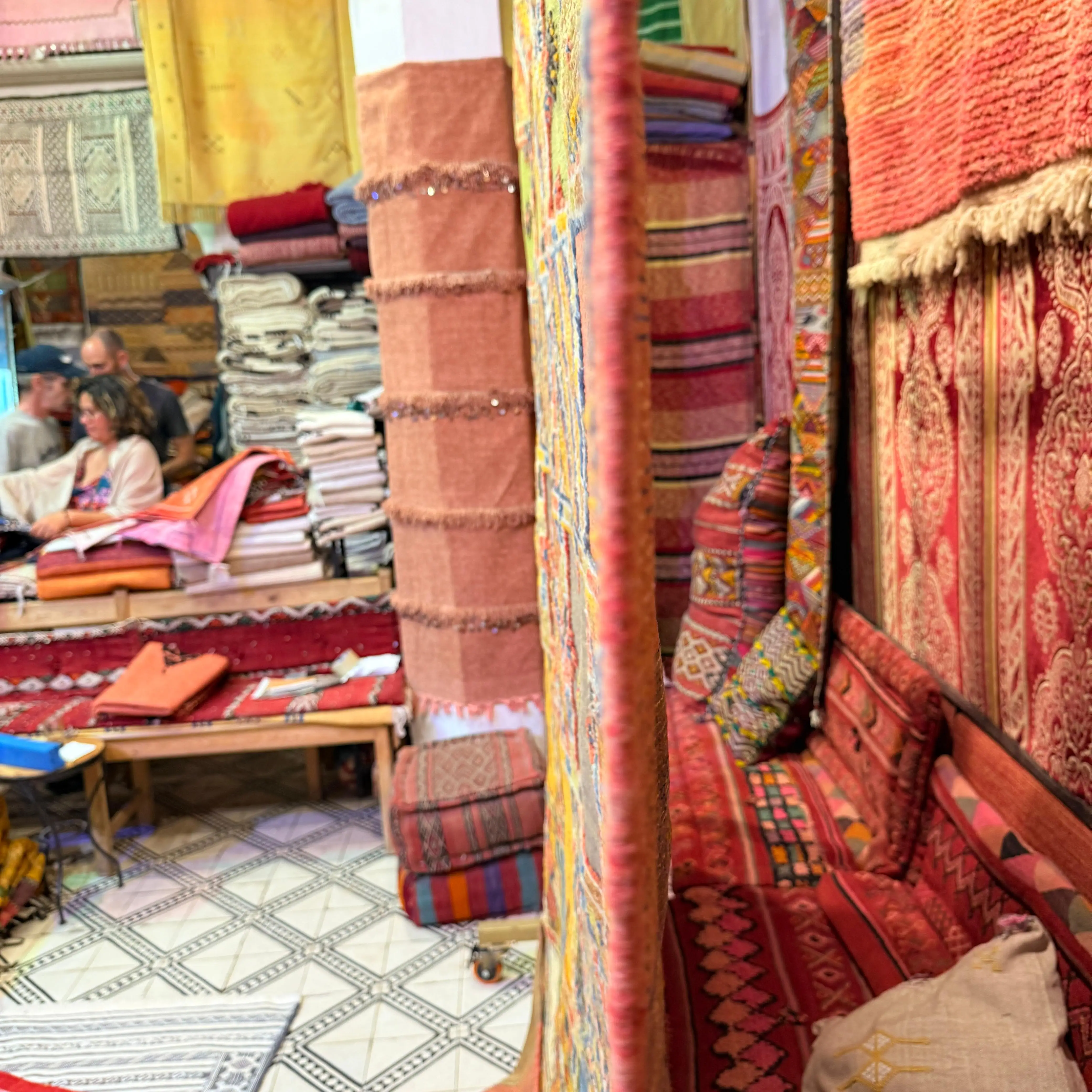 Handmade Moroccan Berber Carpet | Vibrant Wool Area Rug with Unique Weaving & Embroidery