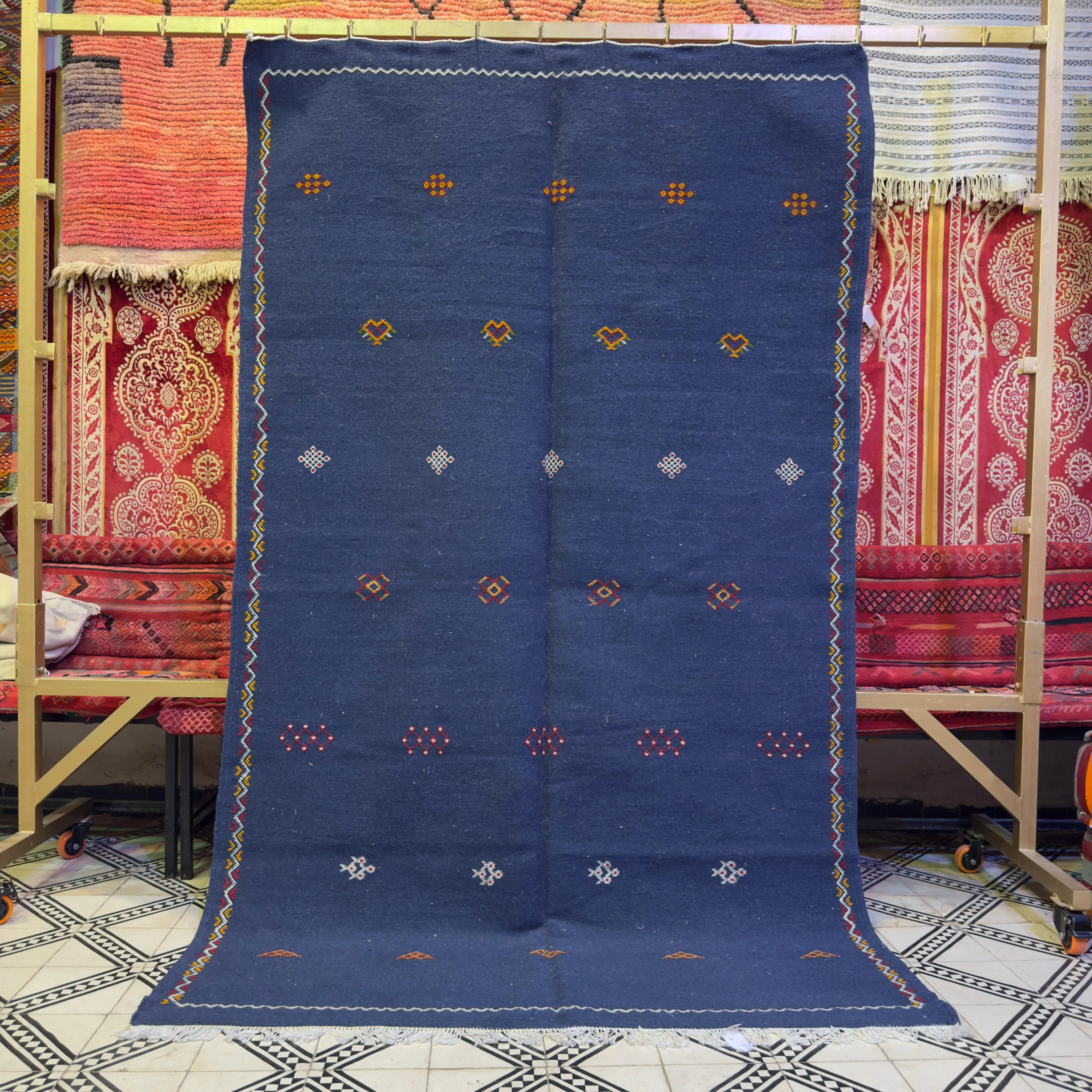 Authentic Moroccan Berber Rug | Handwoven Wool Carpet | Traditional Berber Weaving