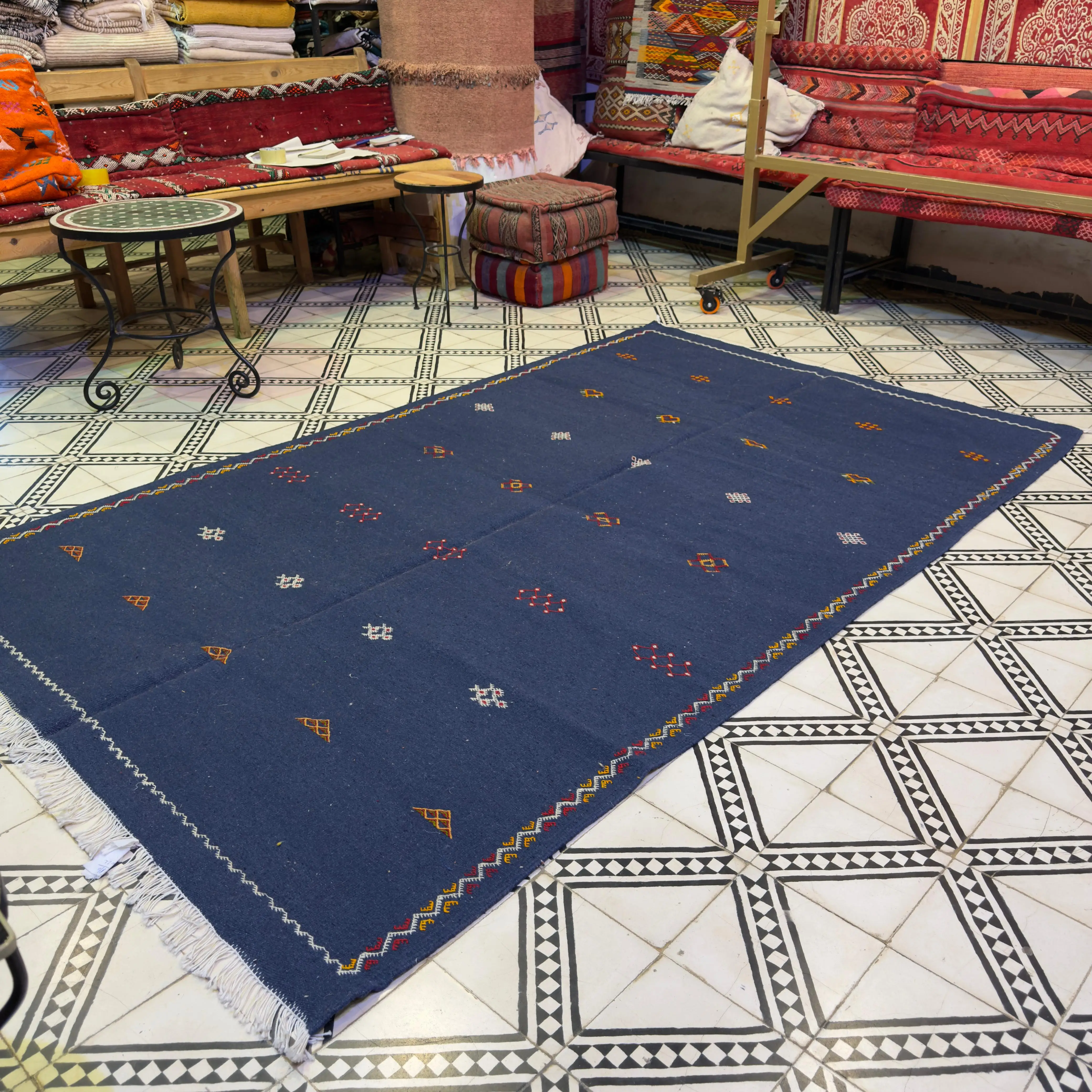 Authentic Moroccan Berber Rug | Handwoven Wool Carpet | Traditional Berber Weaving