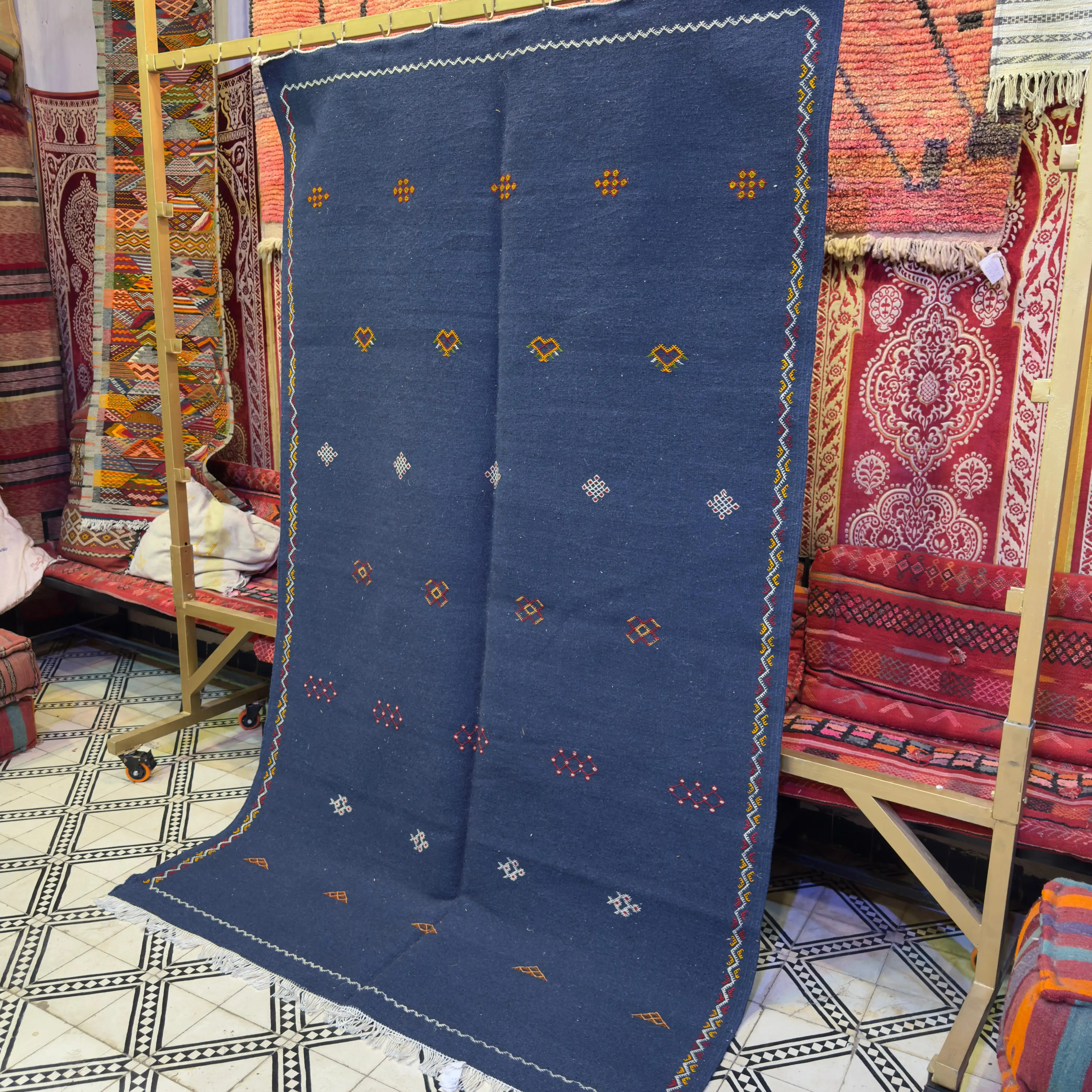 Authentic Moroccan Berber Rug | Handwoven Wool Carpet | Traditional Berber Weaving