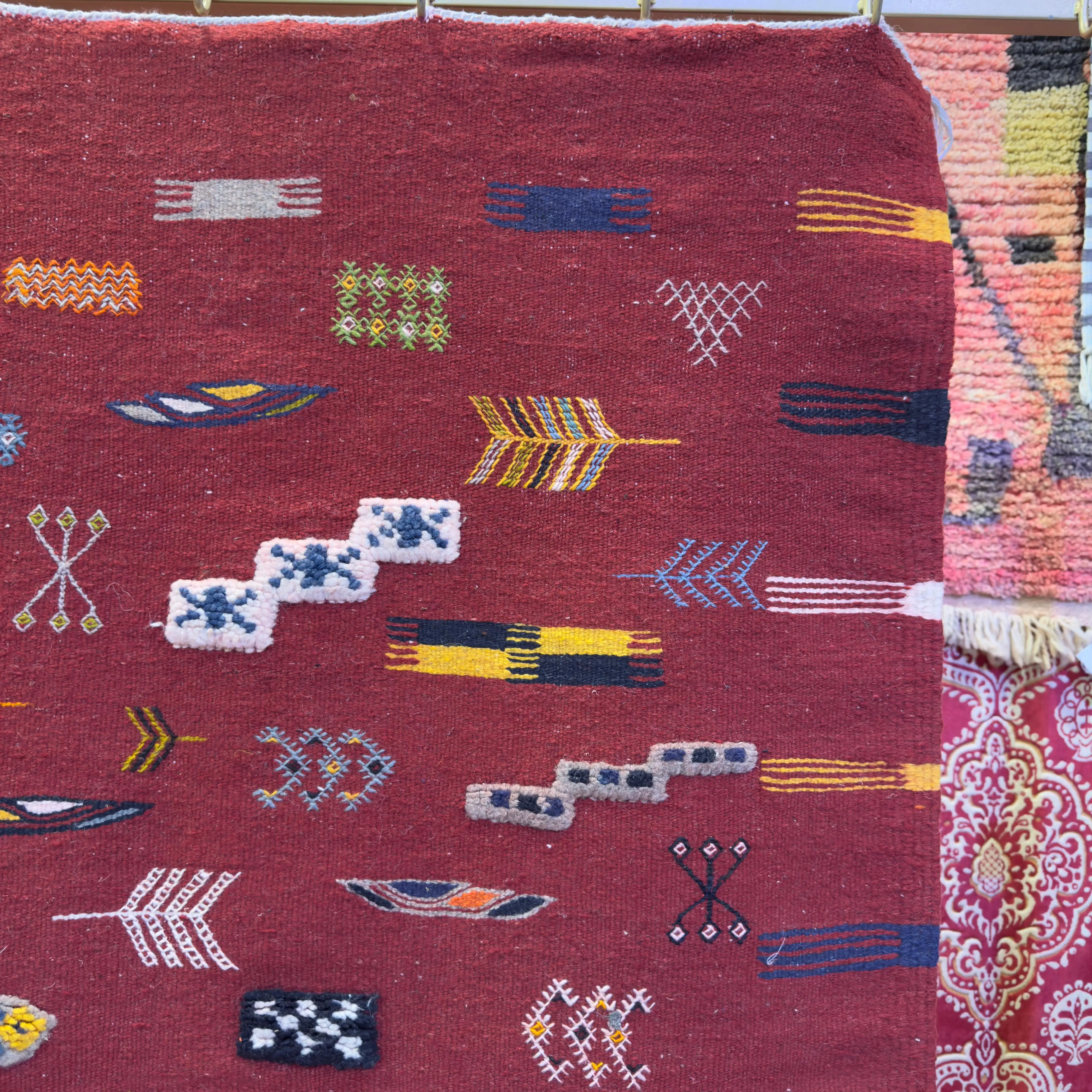 Authentic Berber Style Rug | Moroccan Wool Carpet | Handwoven Berber Rugs for Living Room