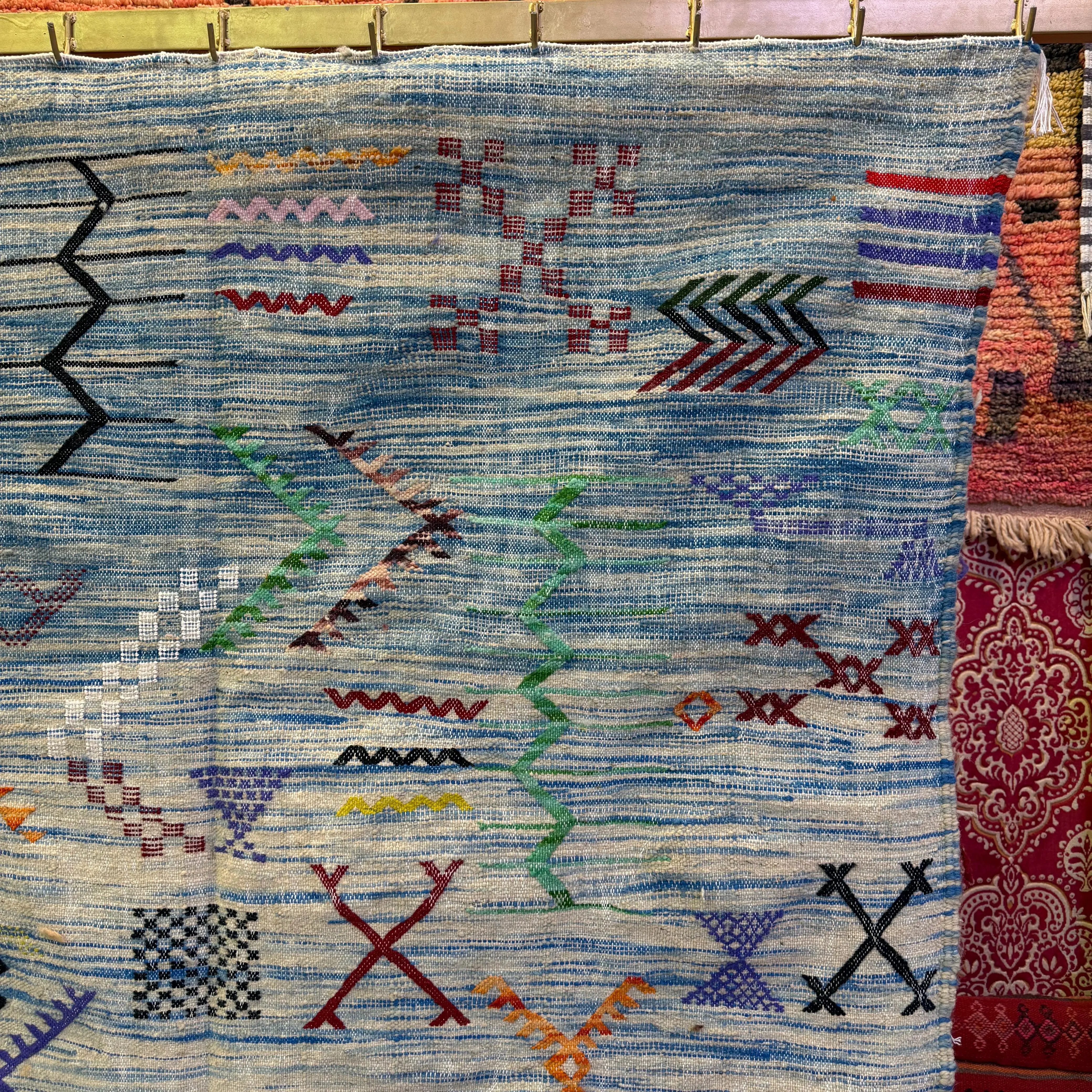 Moroccan Boujaad Berber Rug | Artisan Wool Carpet | Timeless Tribal Elegance