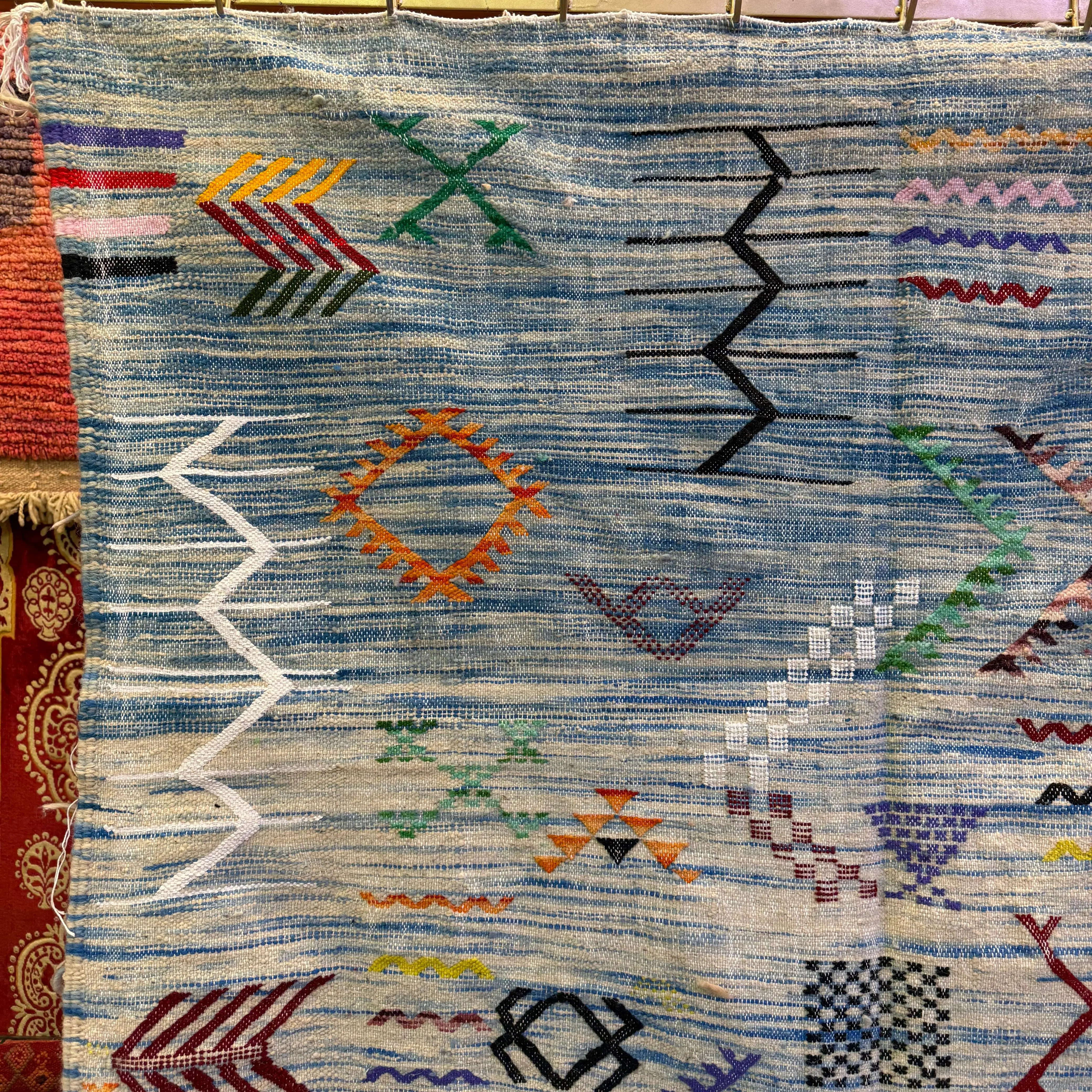 Moroccan Boujaad Berber Rug | Artisan Wool Carpet | Timeless Tribal Elegance