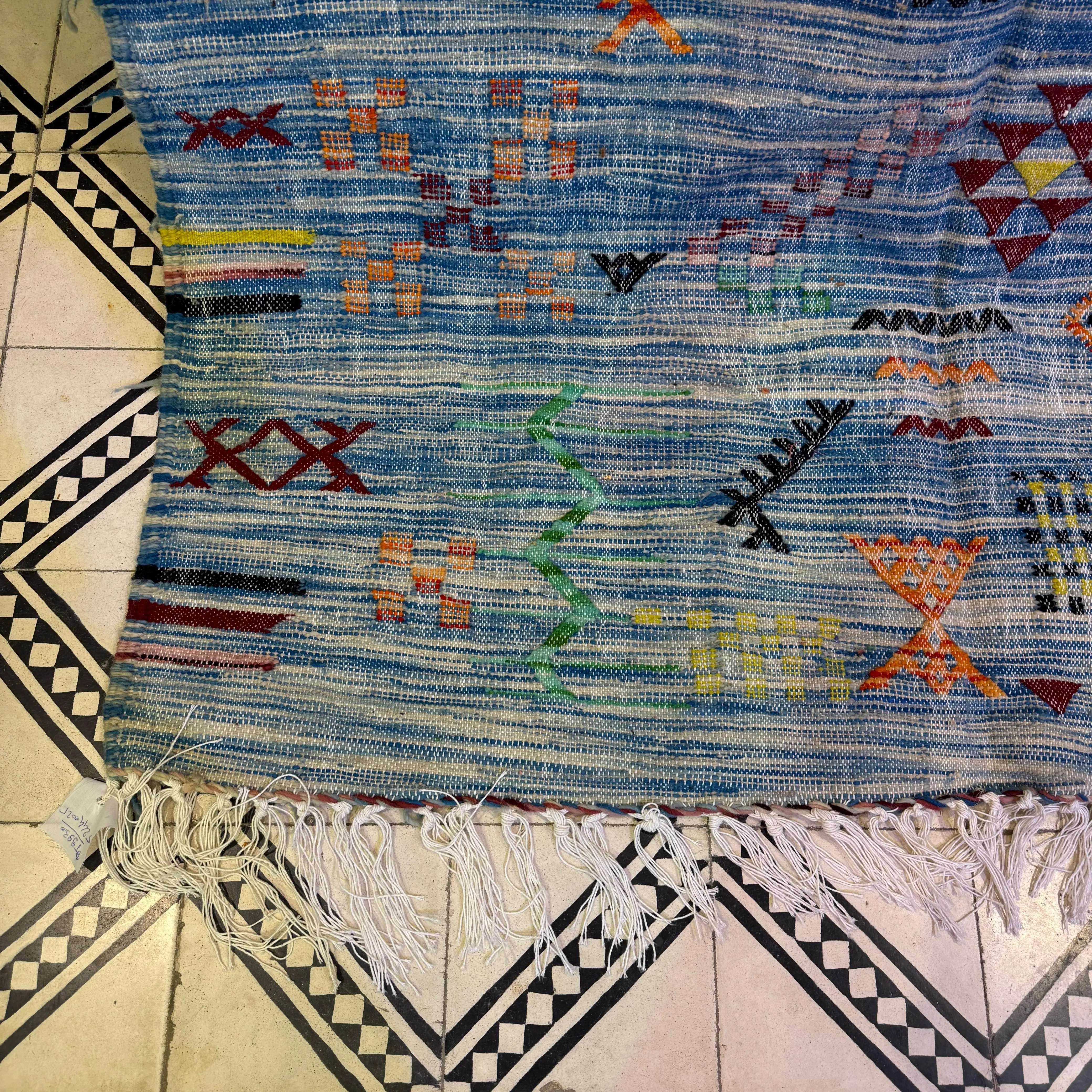 Moroccan Boujaad Berber Rug | Artisan Wool Carpet | Timeless Tribal Elegance