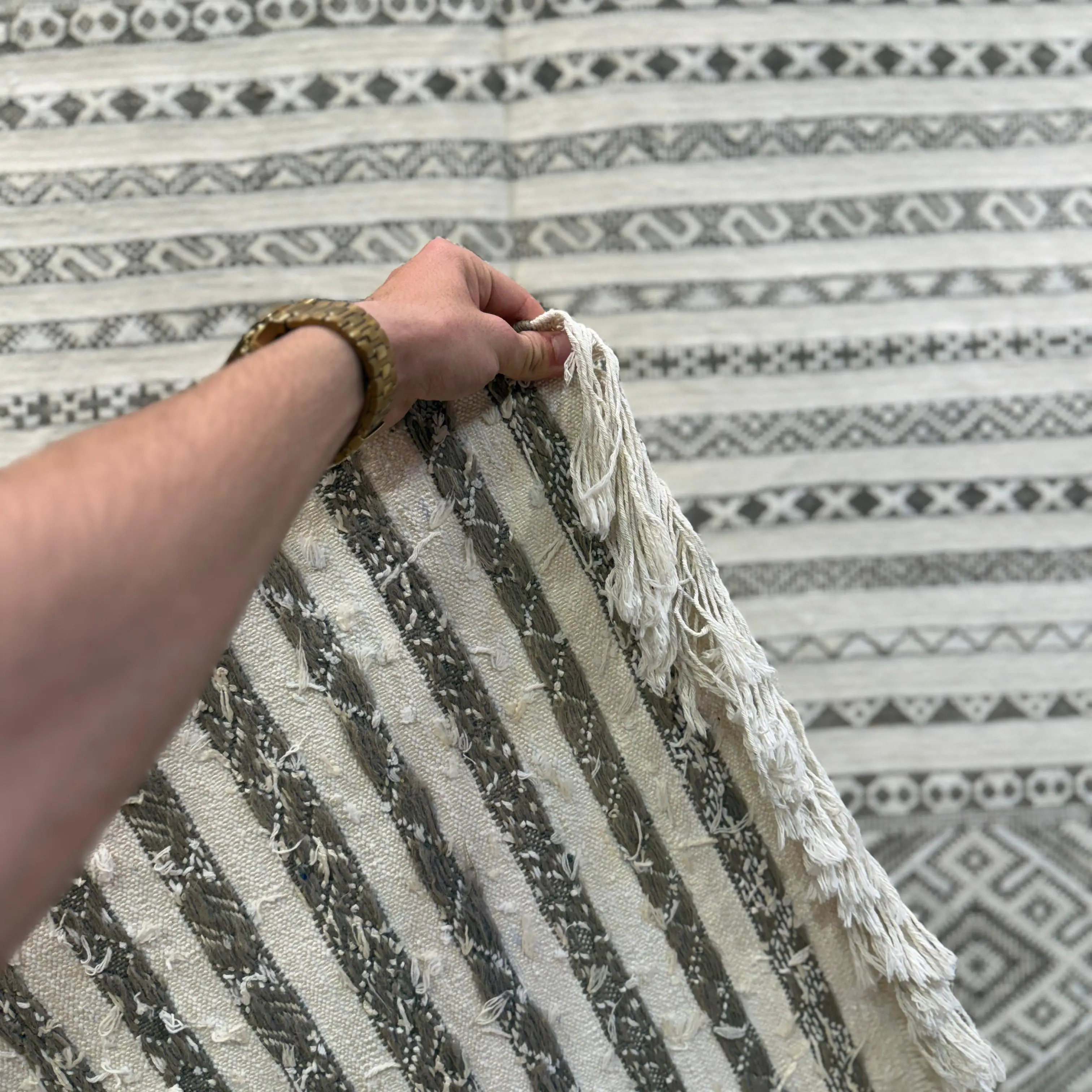 Gorgeous Handmade Kilim Moroccan Rug | Custom Wool Carpet | Authentic Area Flatweave