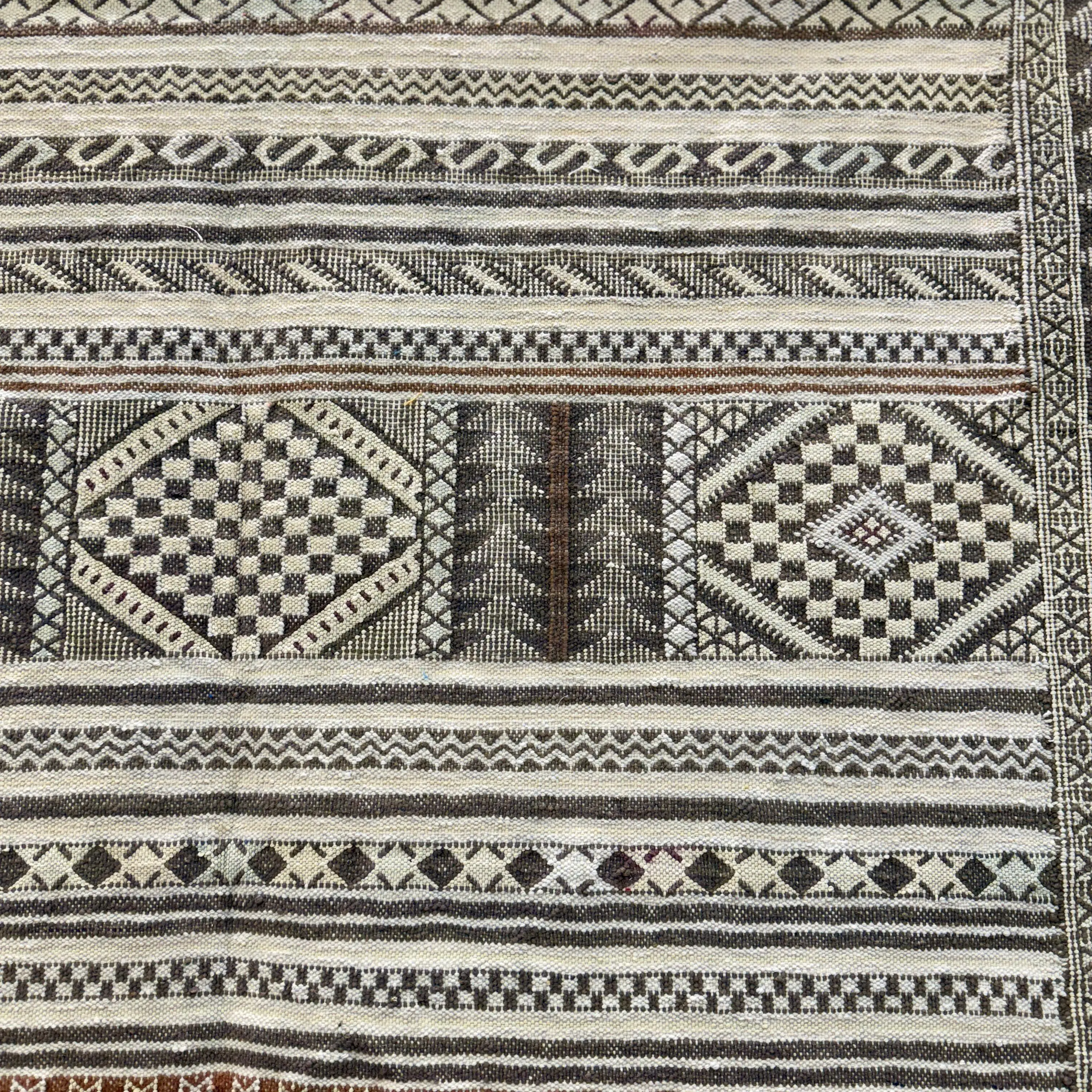 Unique Handmade Moroccan Kilim Rug | Jewish Gift Idea | Custom Dhurrie Wool Carpet