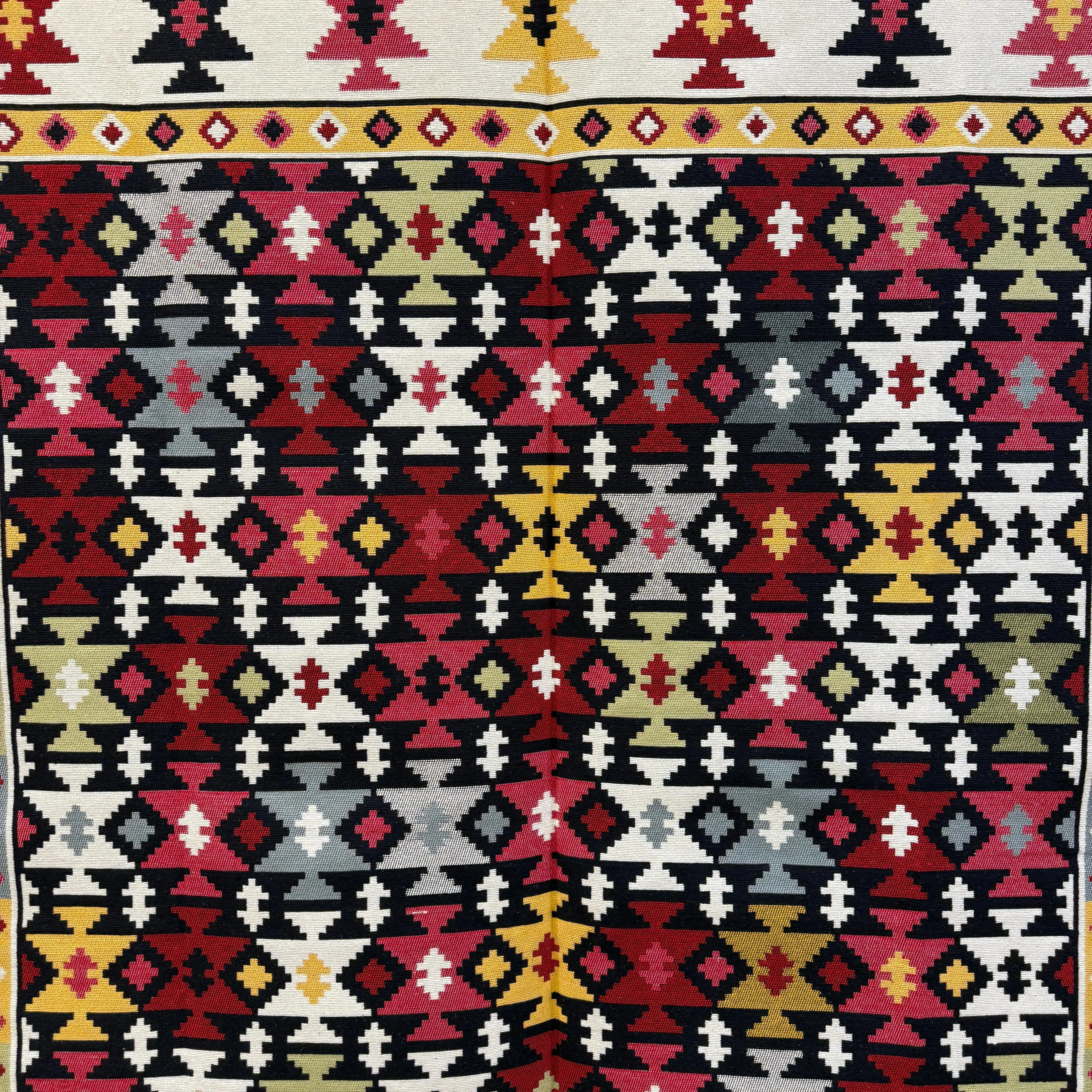 Handmade Picasso Berber Rug | Moroccan Flatweave Art for Living Room