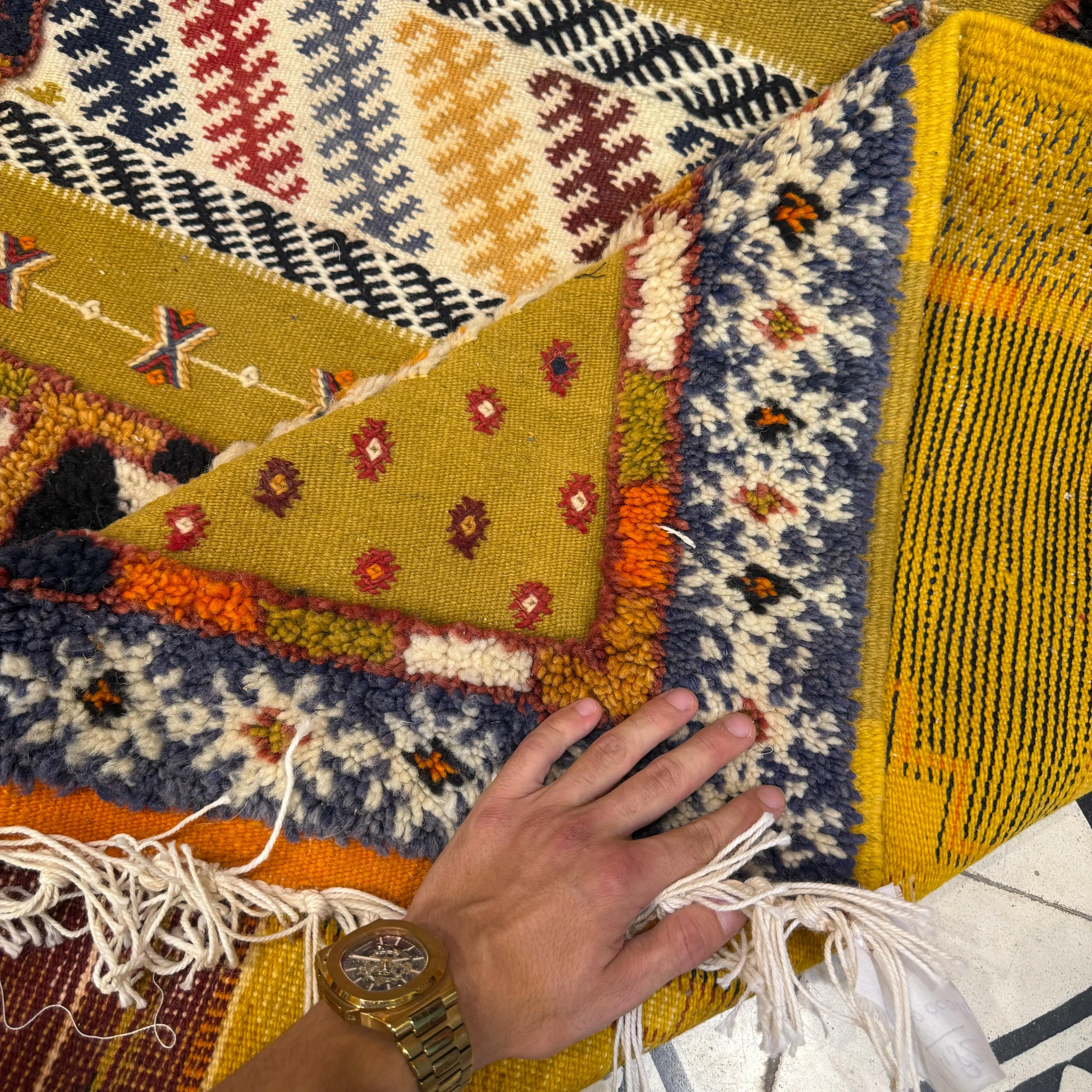 Gorgeous Moroccan Kilim | Multi-Color Berber Rug 300x200 cm | Interior Design Accent