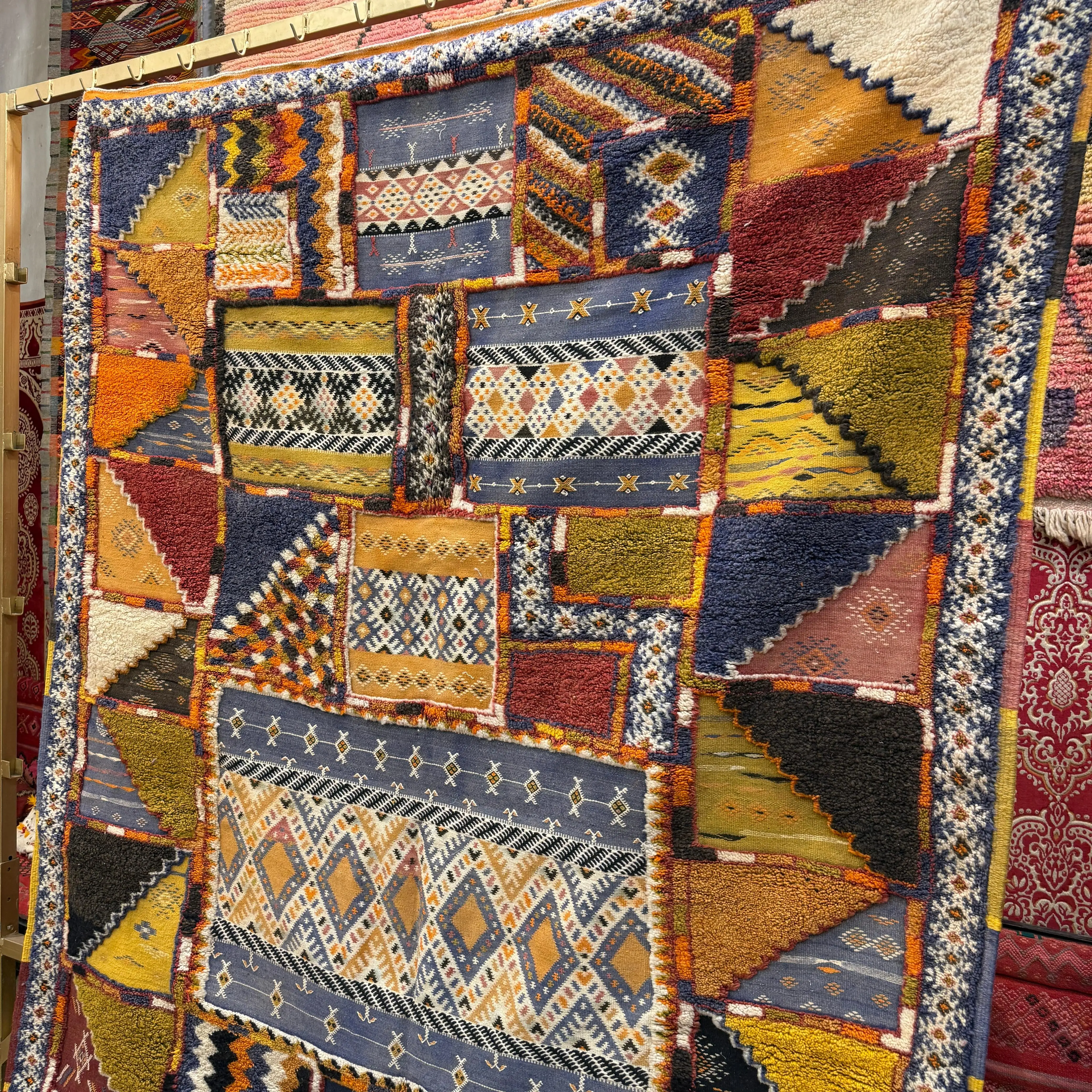 Gorgeous Moroccan Kilim | Multi-Color Berber Rug 300x200 cm | Interior Design Accent