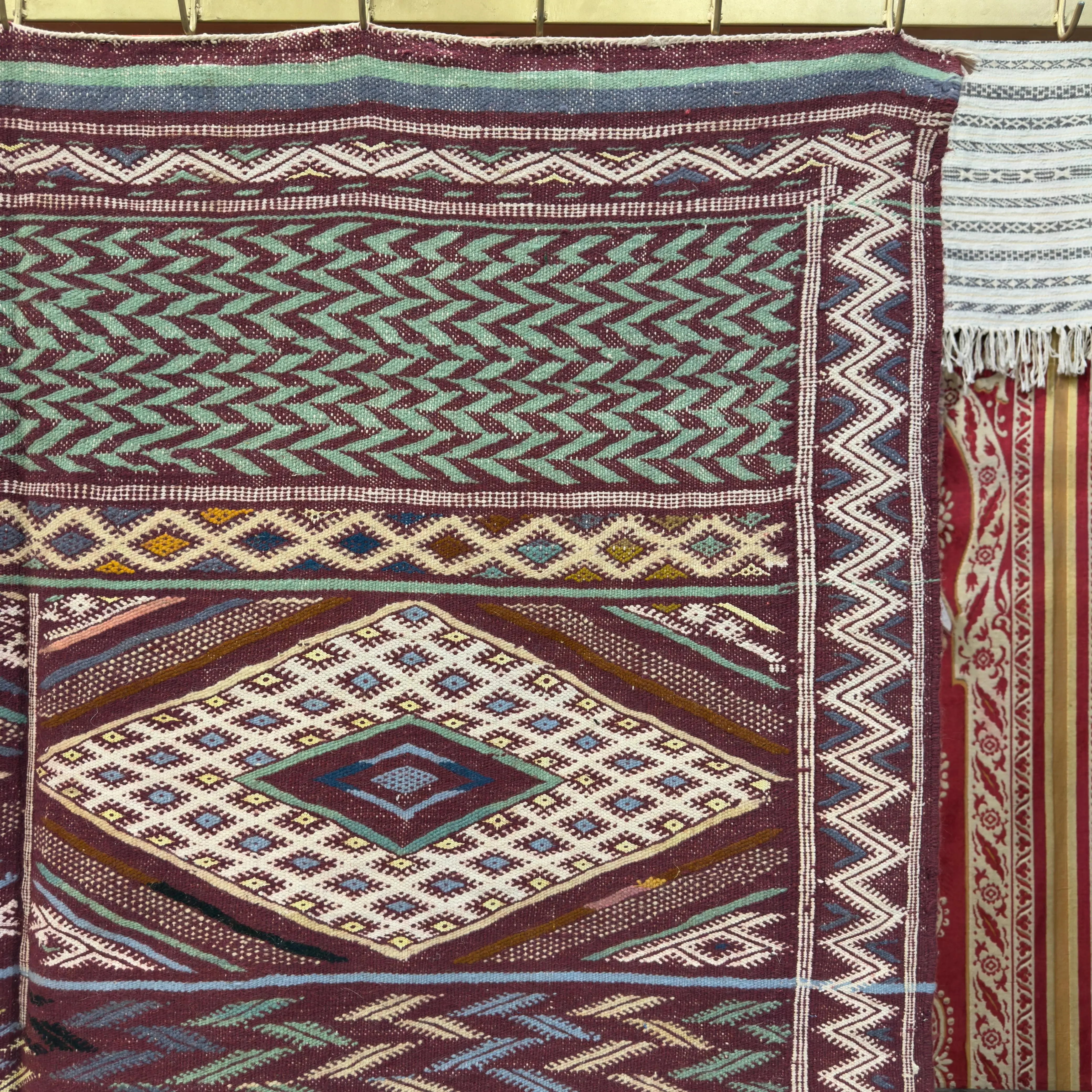 Gorgeous Moroccan Kilim | Multi-Color Merino Wool Berber Rug for Living Room