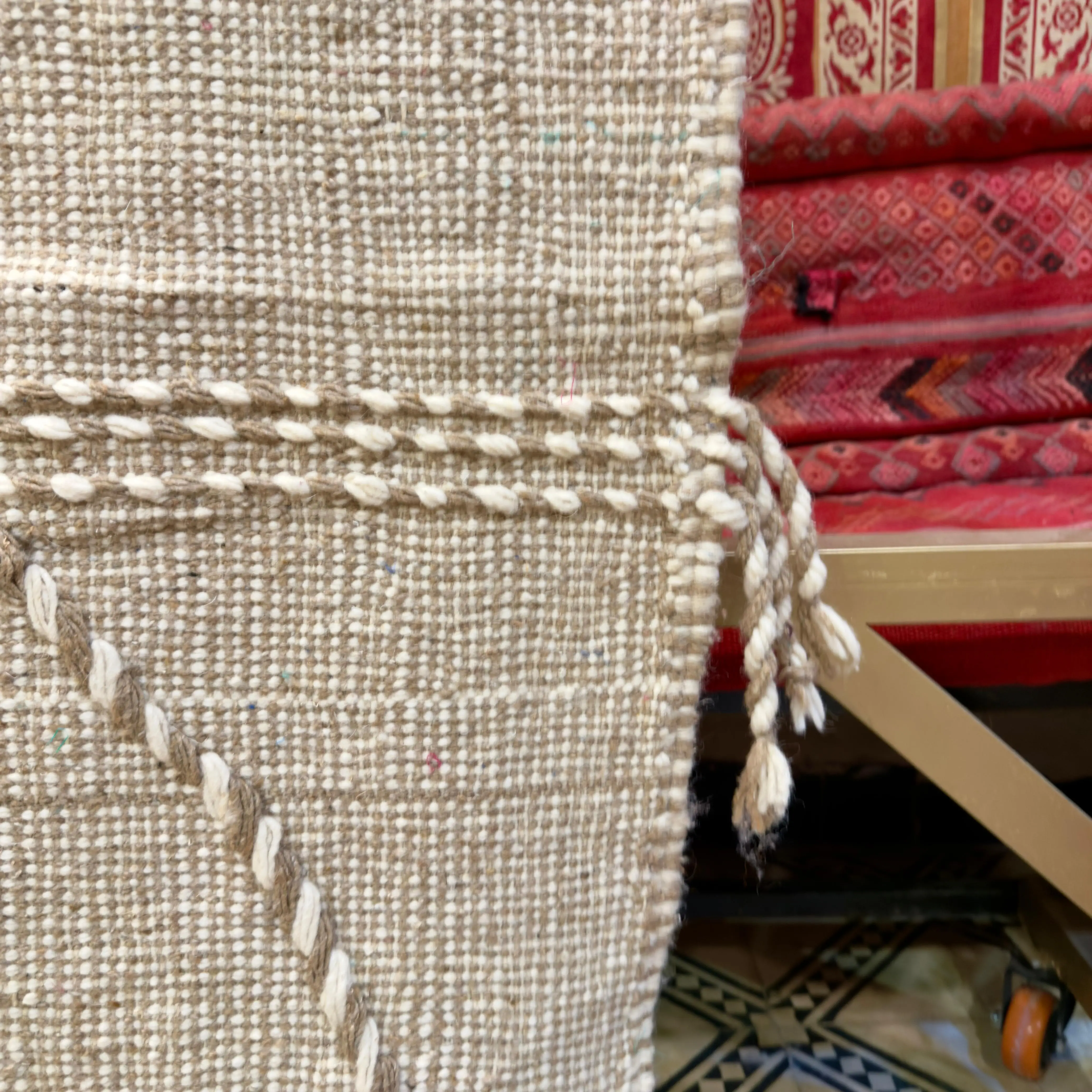 Vintage Large Kilim Rug | Handmade Area Carpet for Living Room