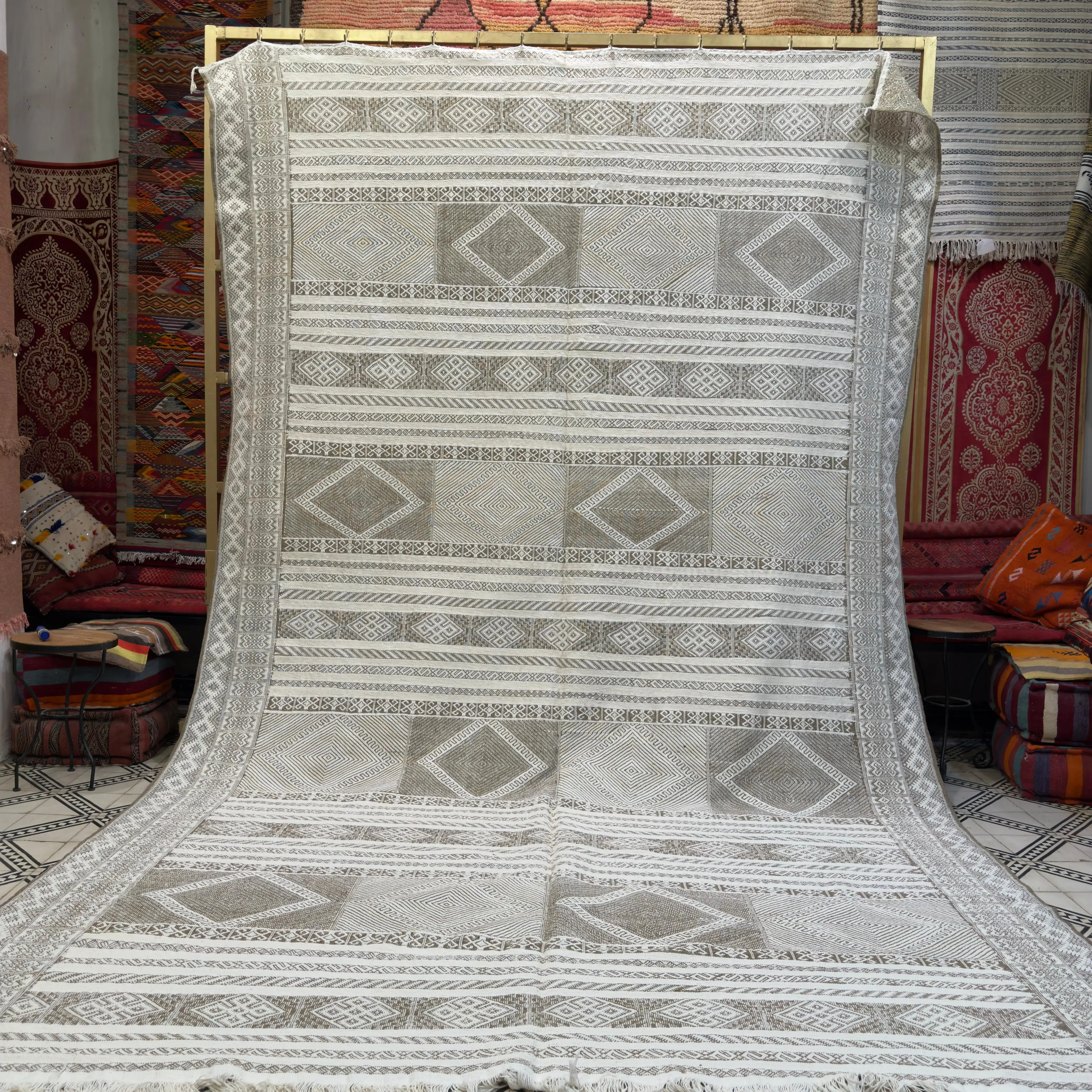 Handmade Moroccan Kilim Rug | Custom Wool Carpet