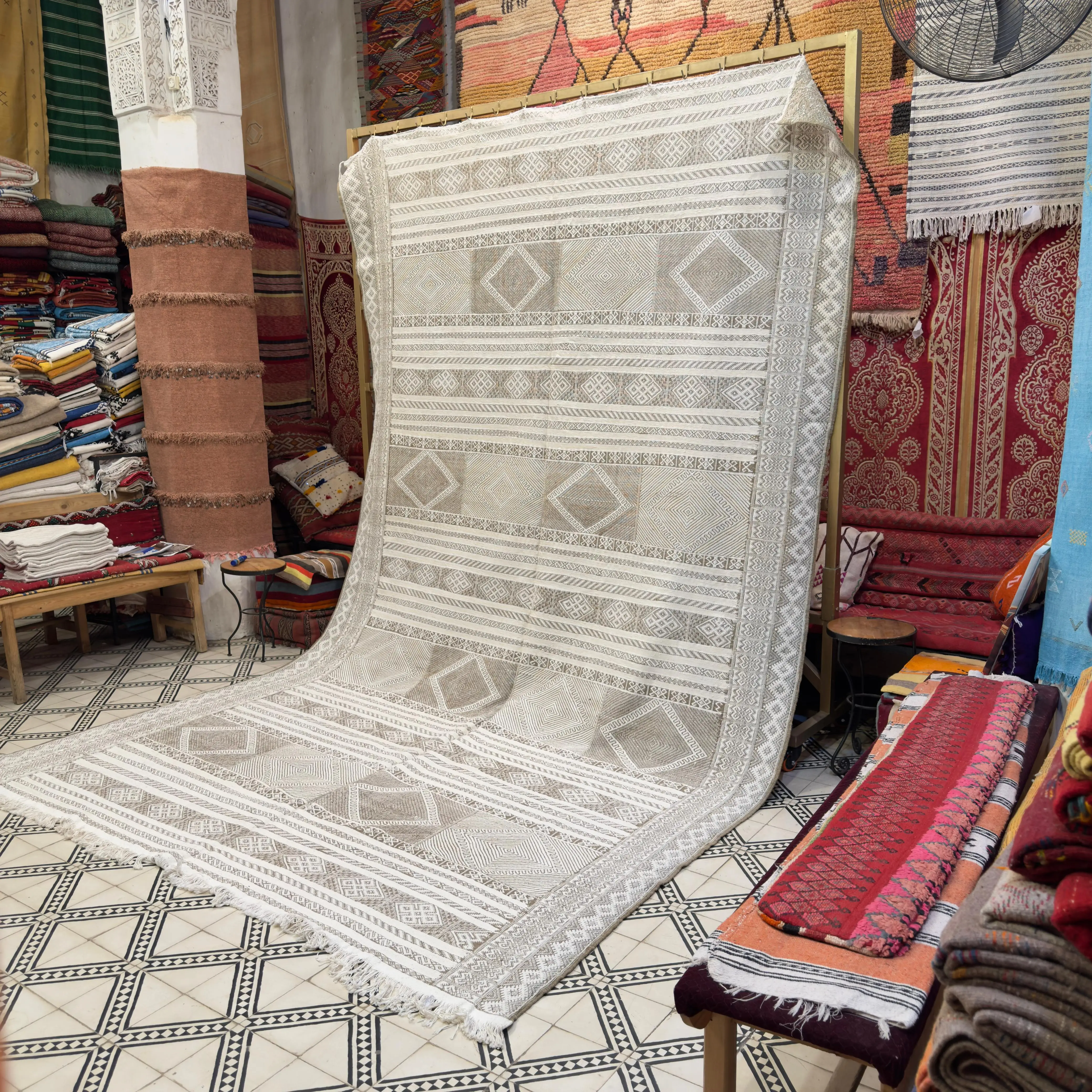 Handmade Moroccan Kilim Rug | Custom Wool Carpet