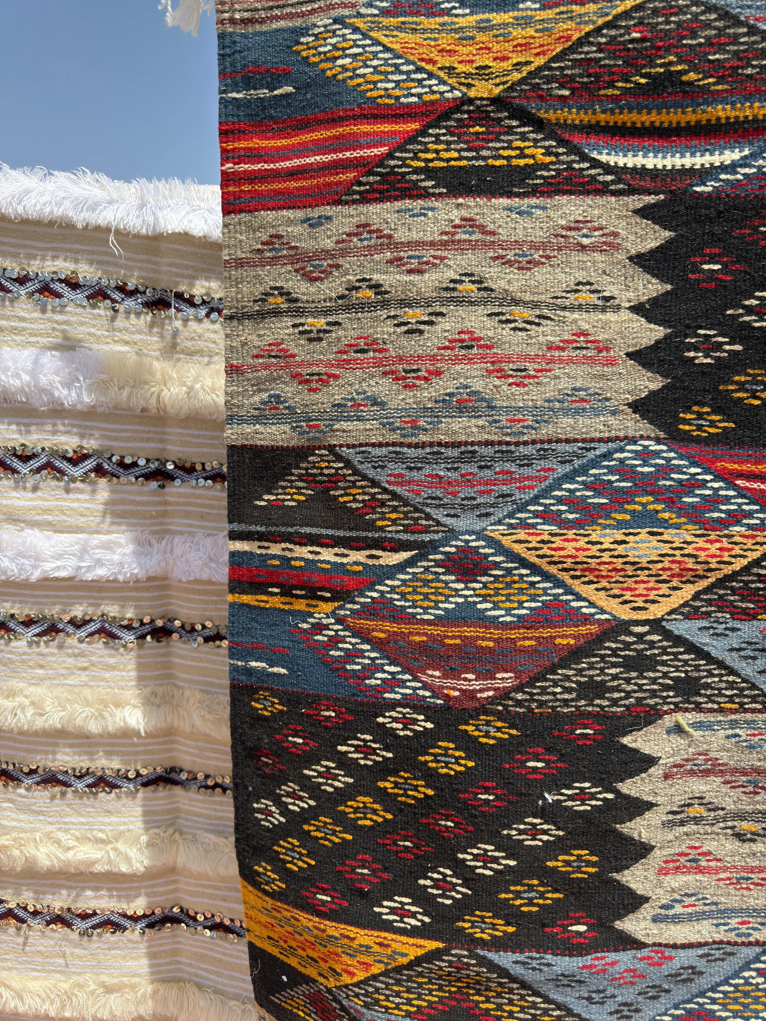 Picasso Berber Kilim Rug | Moroccan Art for Living Room Décor