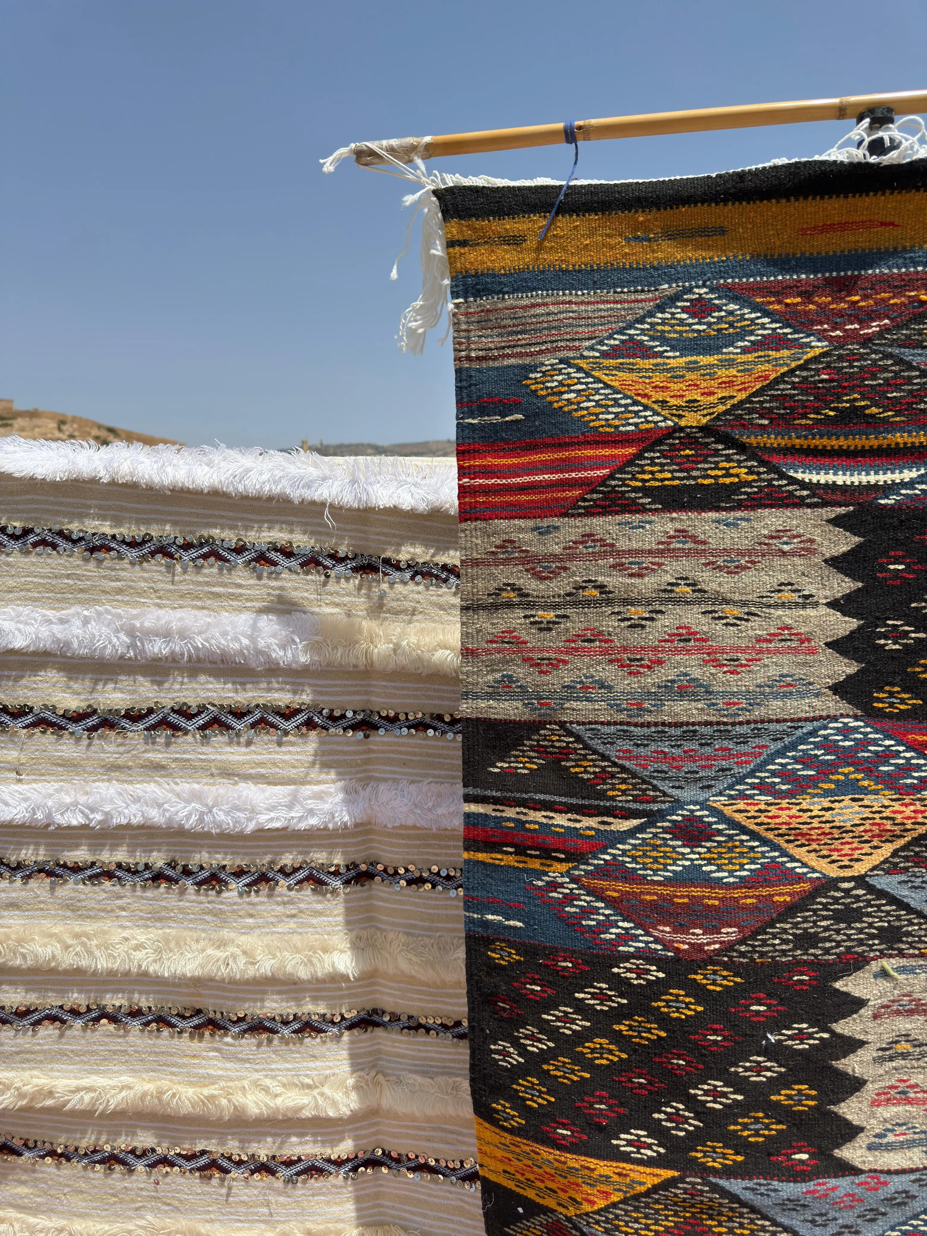 Picasso Berber Kilim Rug | Moroccan Art for Living Room Décor