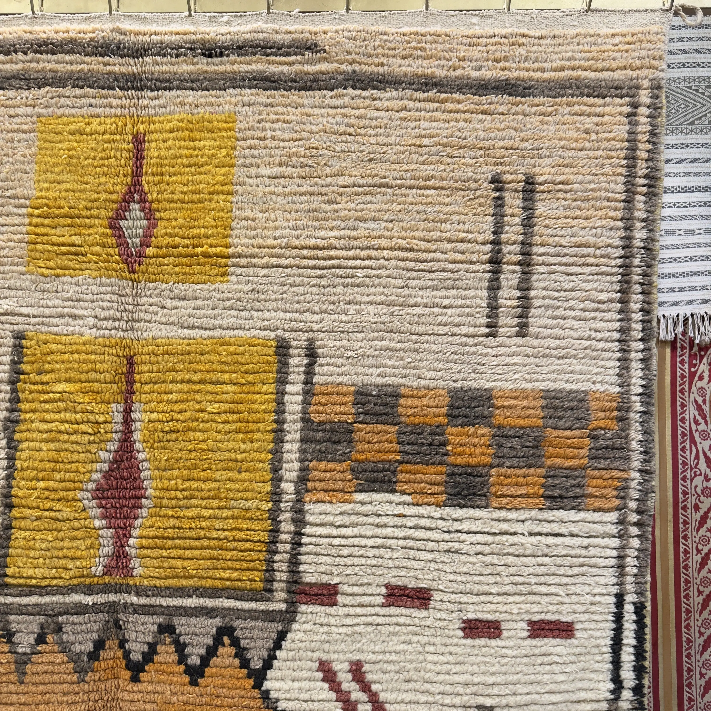 Custom Vintage Beni Ourain Moroccan Berber Rug – Handmade Moroccan Area Rug by MarocArtisan