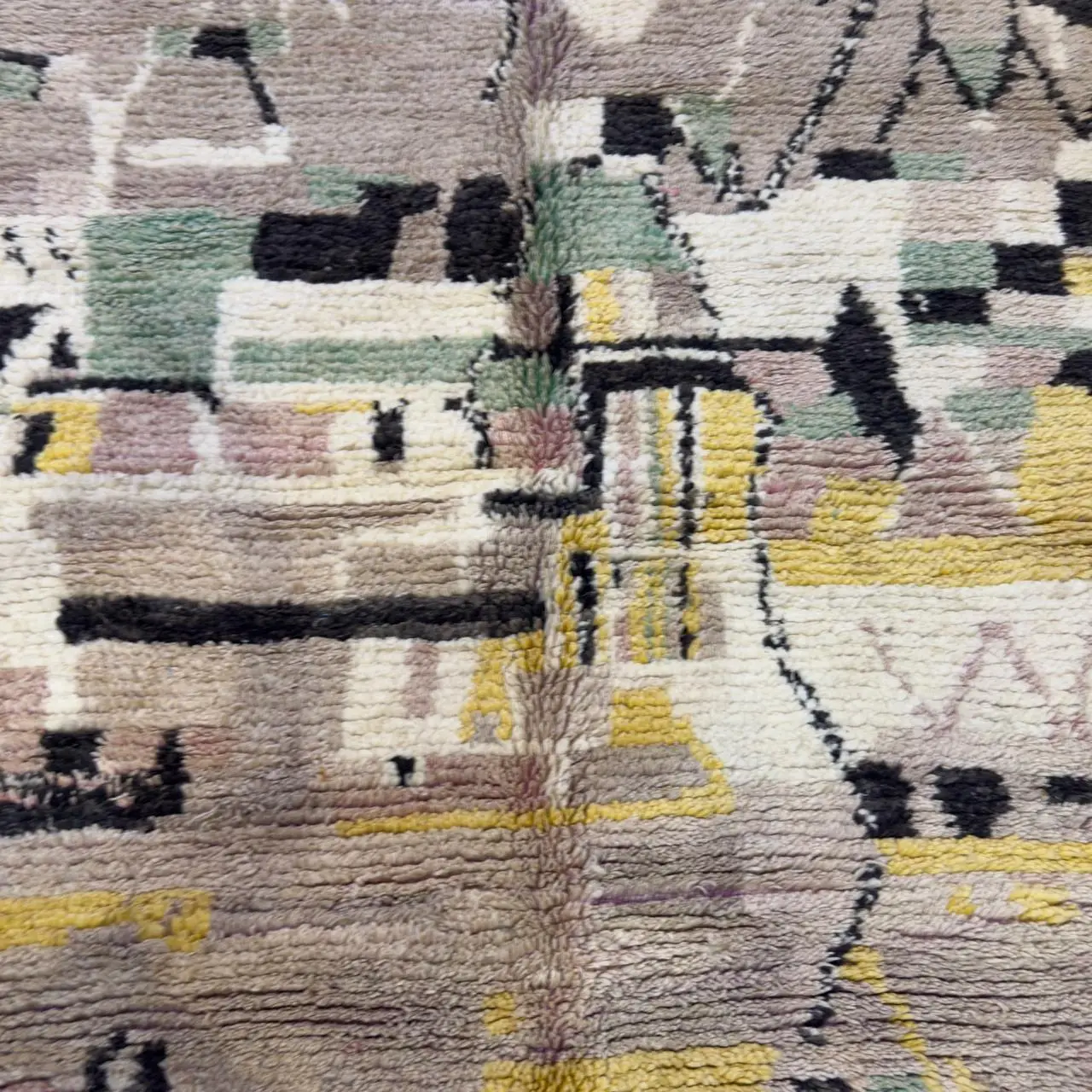 Handmade Berber Rug | Custom Moroccan Beni Ourain Carpet - 260/153CM /102.4 x 60.2 INCHES