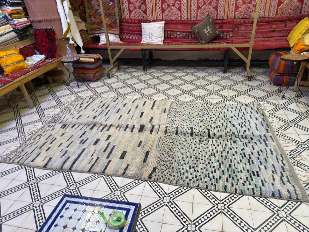 Hand-Knotted Moroccan Rug – Authentic Beni Ourain Berber Carpet from Morocco - 260/160CM/102.36 / 62.99 INCHES