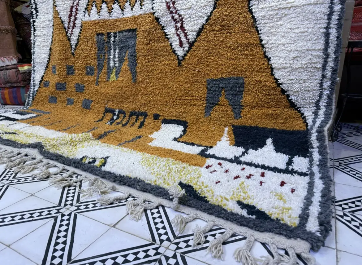 Handmade Beni Ourain Moroccan Wool Rug – Custom Artisan Rug - 320/220CM