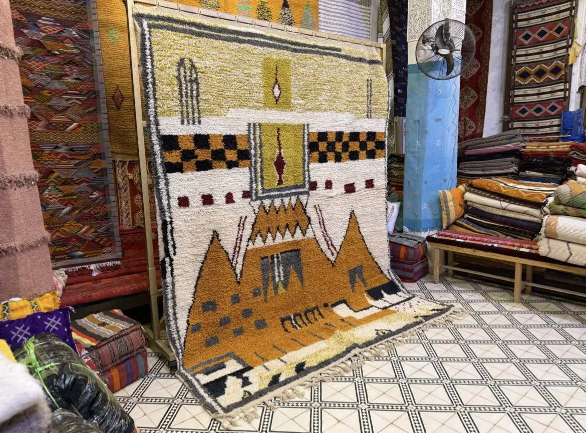 Handmade Beni Ourain Moroccan Wool Rug – Custom Artisan Rug - 320/220CM