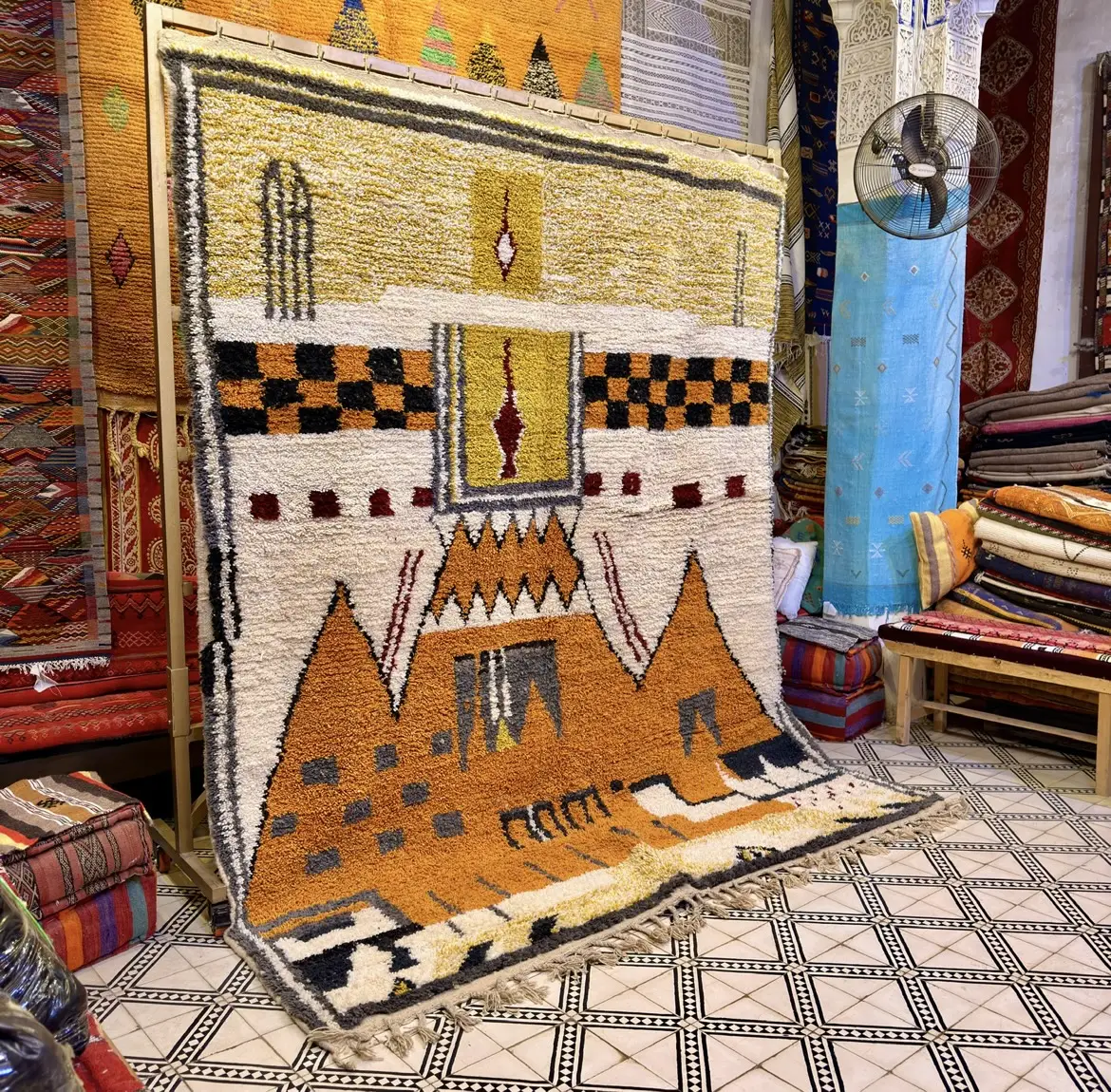 Handmade Beni Ourain Moroccan Wool Rug – Custom Artisan Rug - 320/220CM