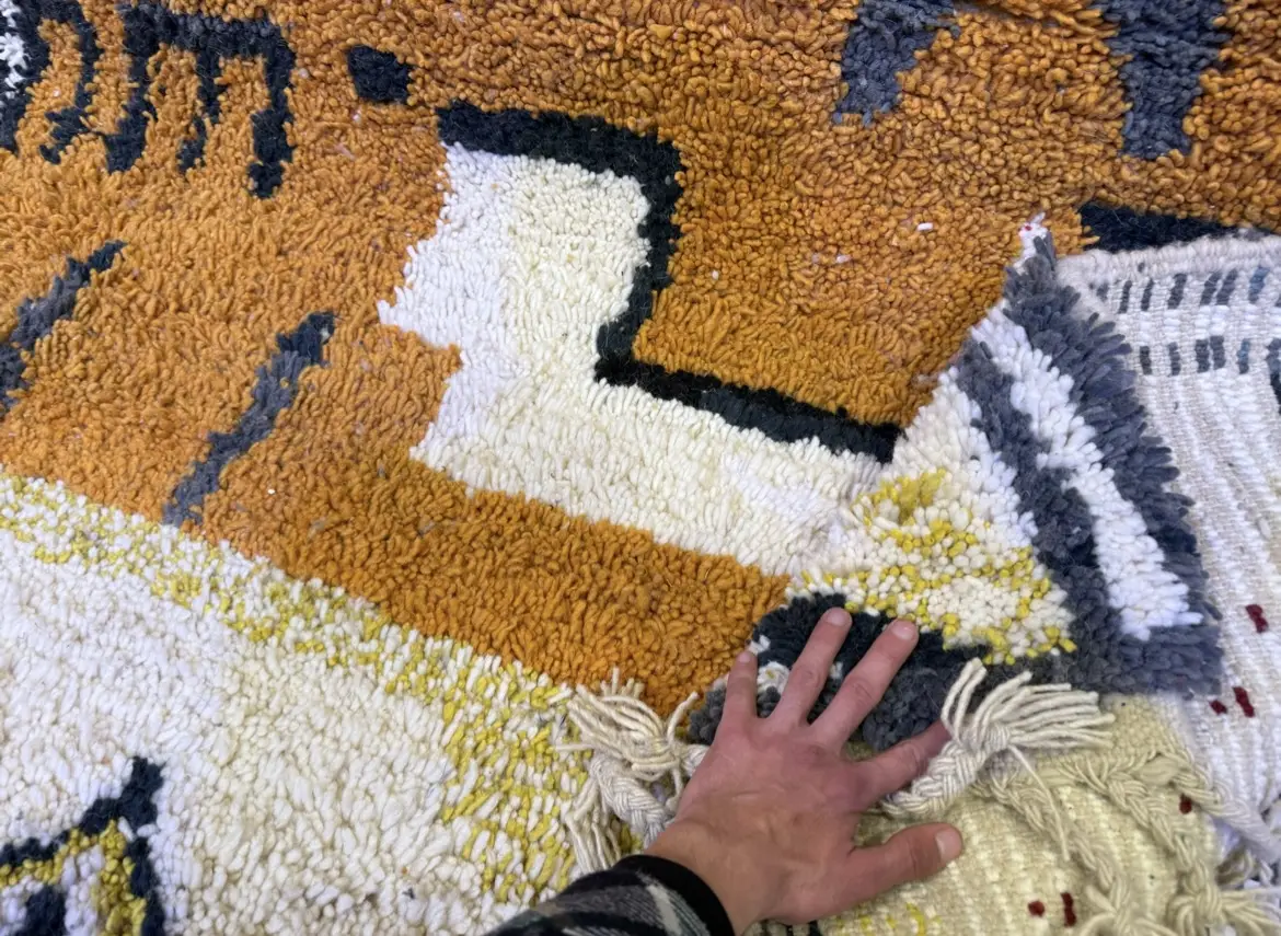 Handmade Beni Ourain Moroccan Wool Rug – Custom Artisan Rug - 320/220CM