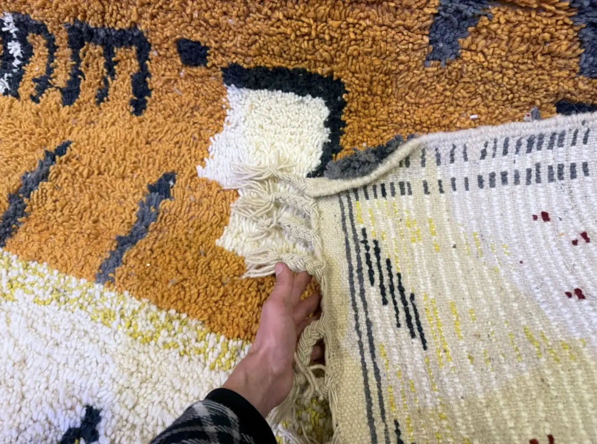 Handmade Beni Ourain Moroccan Wool Rug – Custom Artisan Rug - 320/220CM