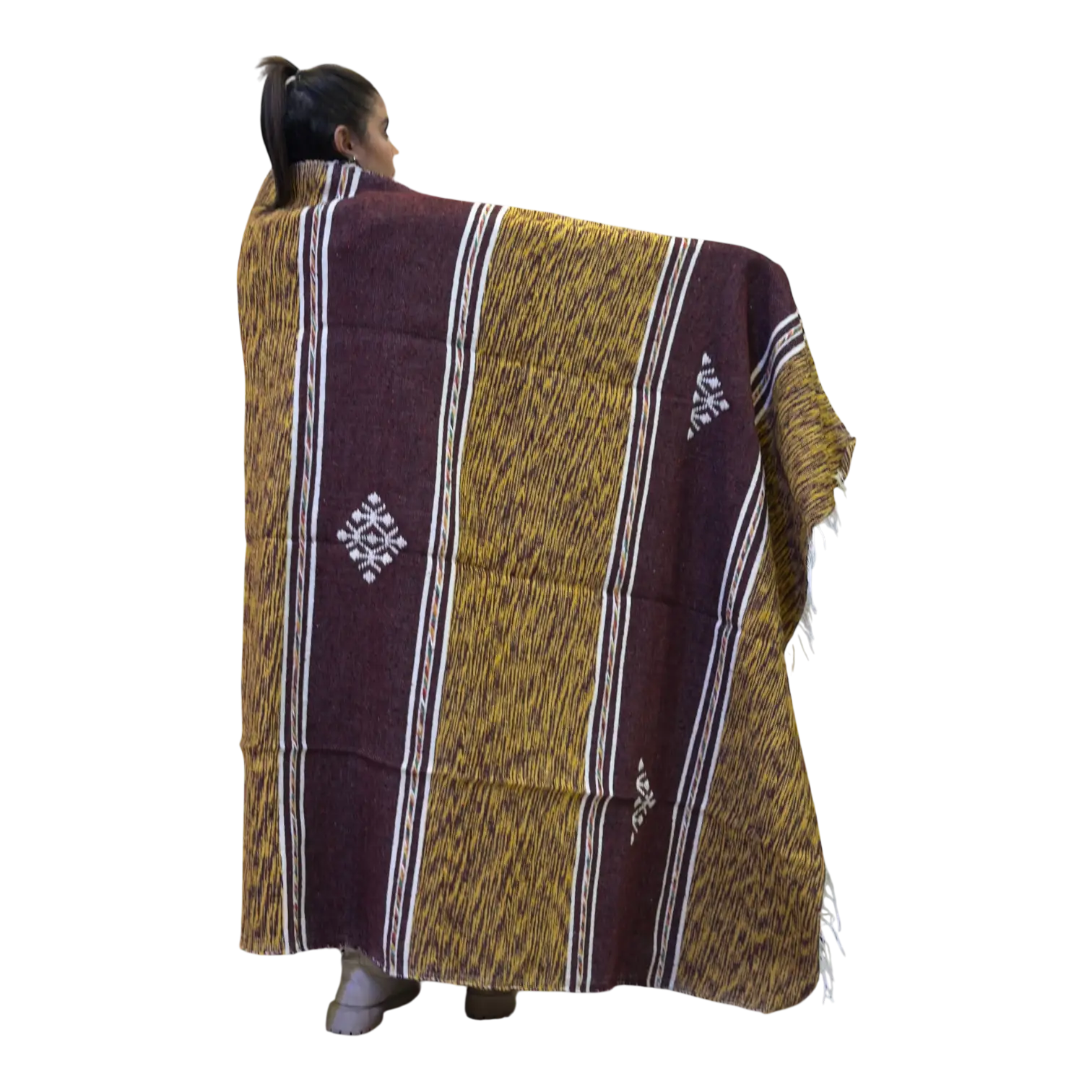 Couverture en coton et mouton fait main - 100*150CM / 39*59INCHE