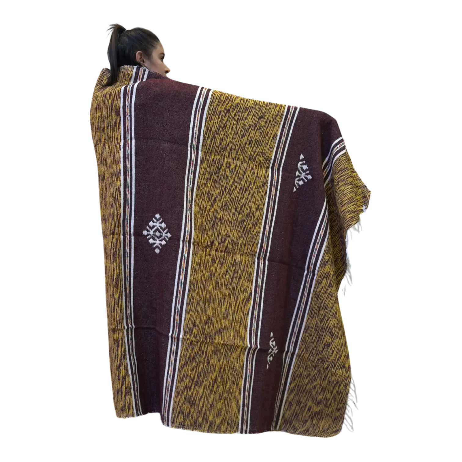 Couverture en coton et mouton fait main - 150*200CM/59*79 INCHE