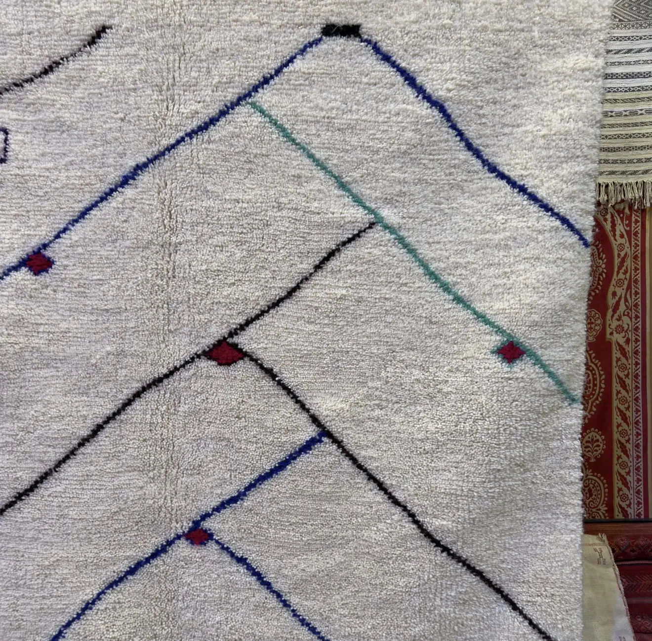 Authentic Moroccan Beni Ourain Rug – Handmade Wool Carpet by Berber Artisans | MarocArtisan Cooperative - Beni Ourain rug