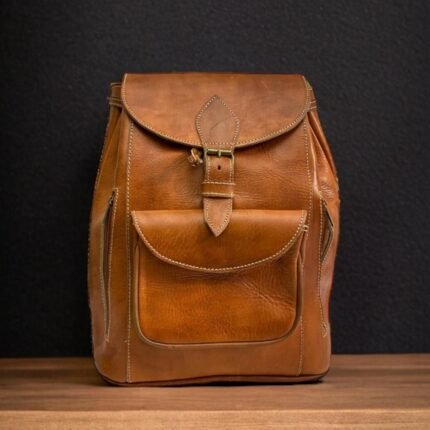 Handmade Natural Leather Backpack